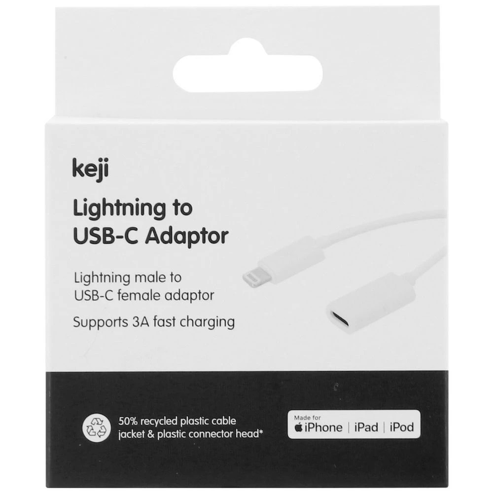 4 Keji USB-C to Lightning Adapter White, 4 of 4