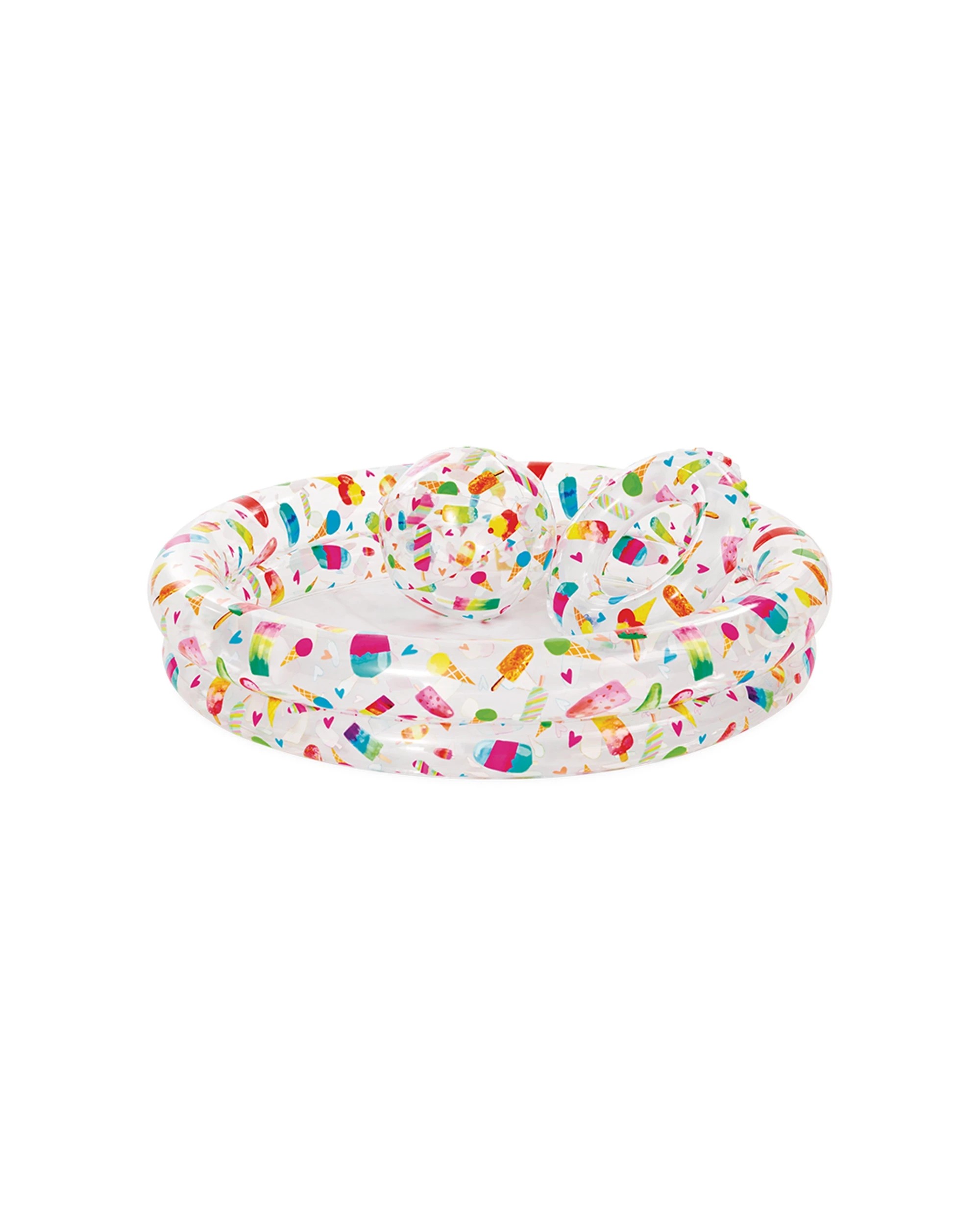 3 Intex Ice Pop Vinyl Inflatable Pool Ball Ring Set - Multi, 3 of 7