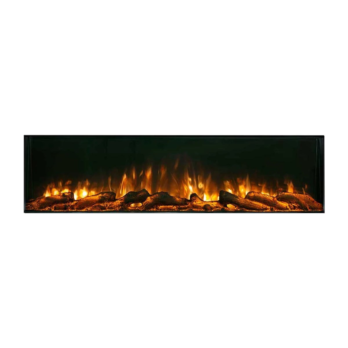 2 Moda Living Aristo 50 inch Electric Fireplace - Frameless - Black, 2 of 10
