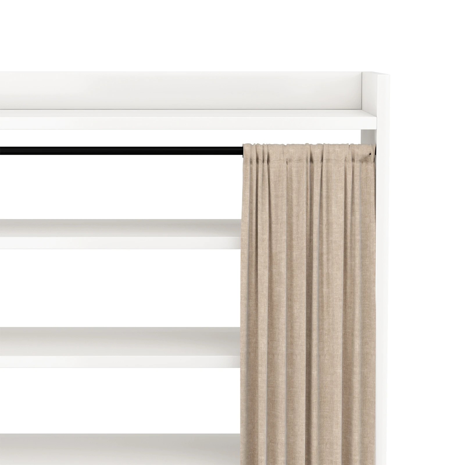 9 Advwin Shoe Storage Cabinet with Cover 5-Tier Shoe Rack White - White, 9 of 10