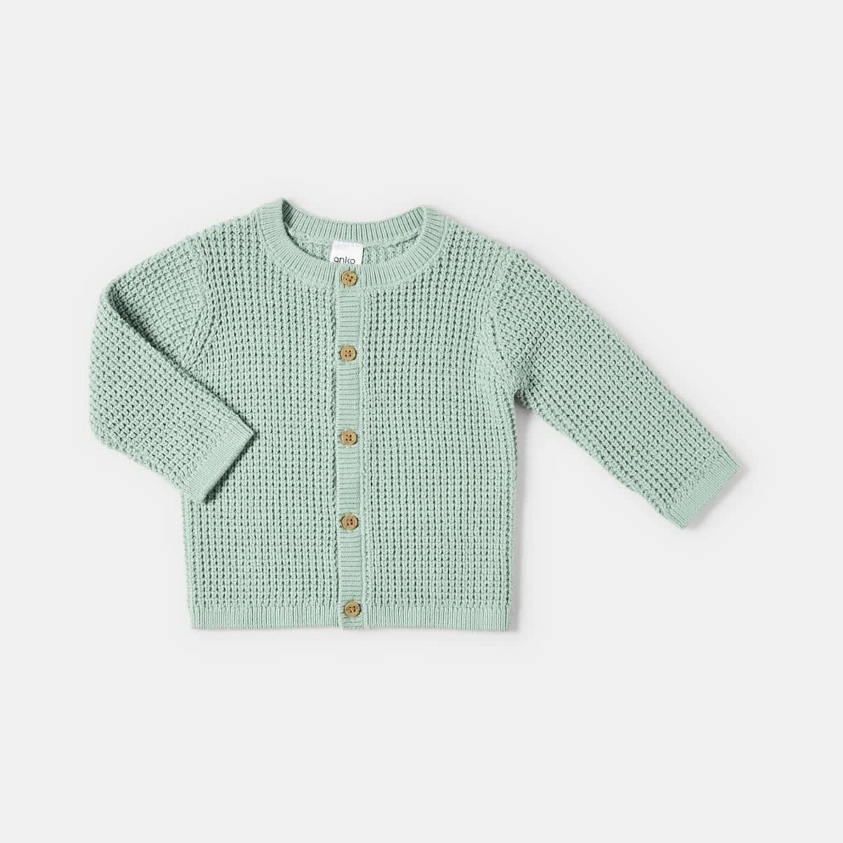 1 Button Cardigan Surf Green, 1 of 3