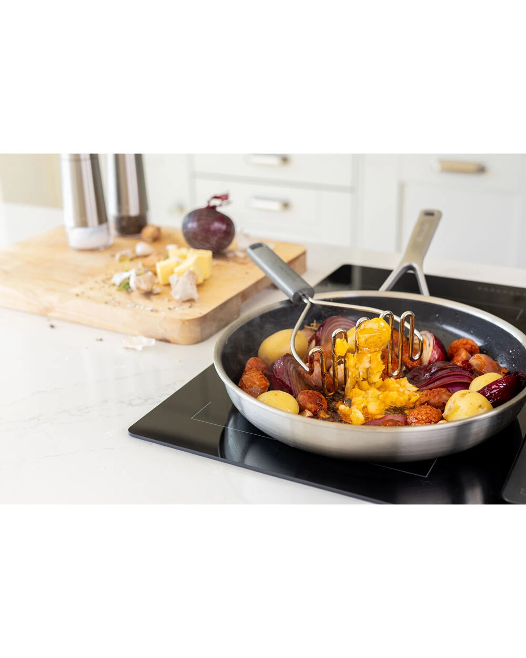 6 KitchenAid Classic Wire Multipurpose Masher 2PK Ergonomic Handle Rust-Resistant - Charcoal, 6 of 6