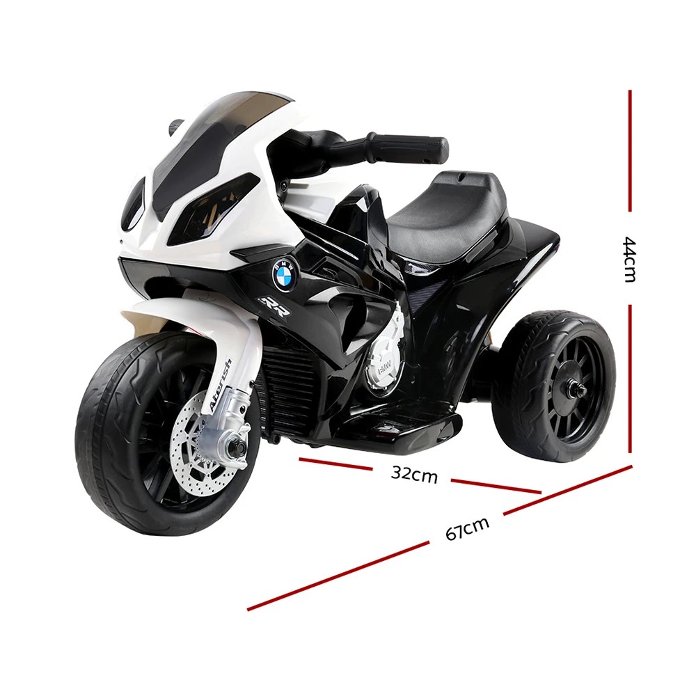 2 Kids Electric Ride On Car Police Motorcycle Motorbike BMW Licensed S1000RR - Black, 2 of 6