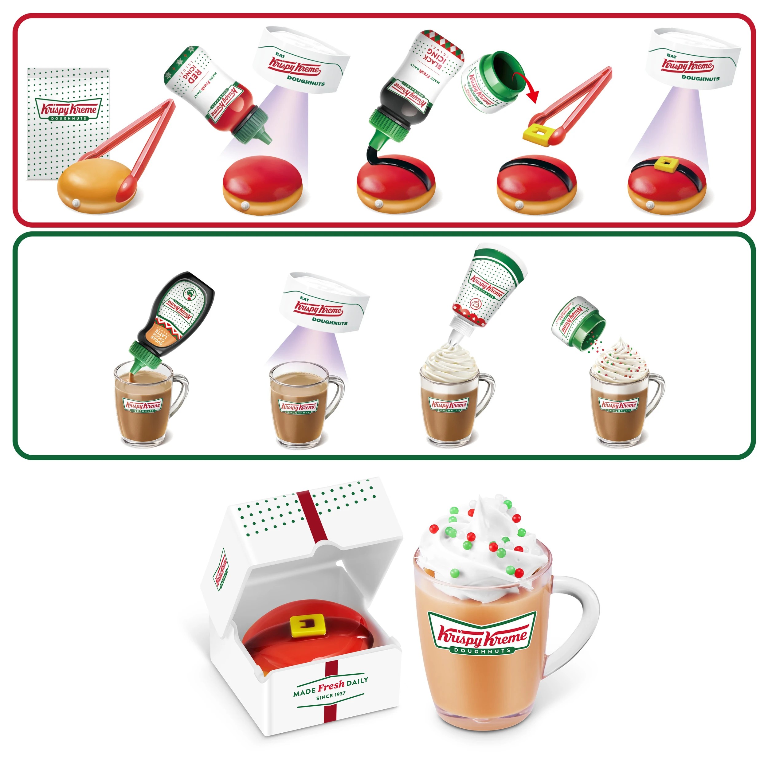 5 Mini Brands Create Krispy Kreme Holiday Series 1 Capsule by ZURU - Assorted, 5 of 10