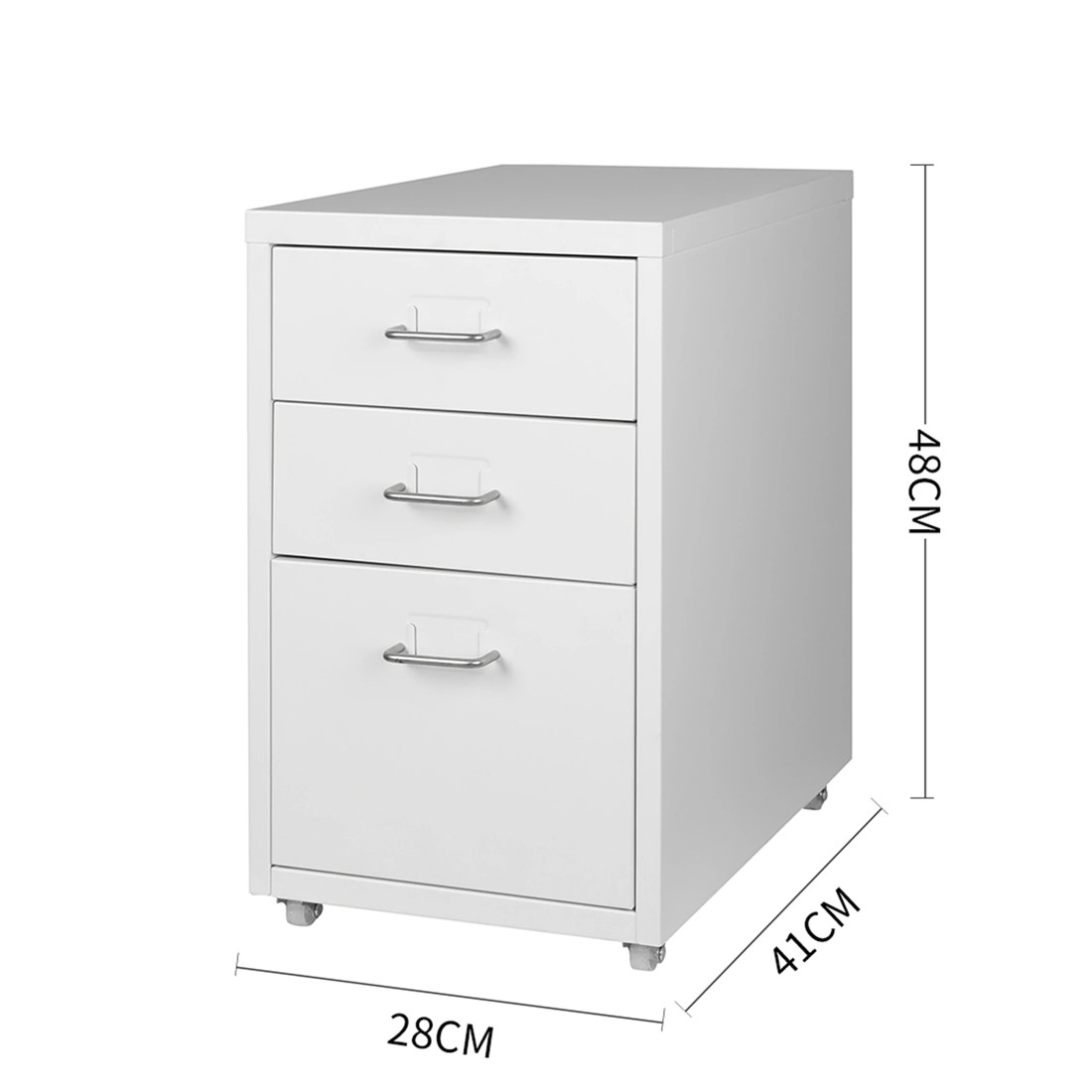 5 Levede 3 Tiers Office Drawers - White, 5 of 6