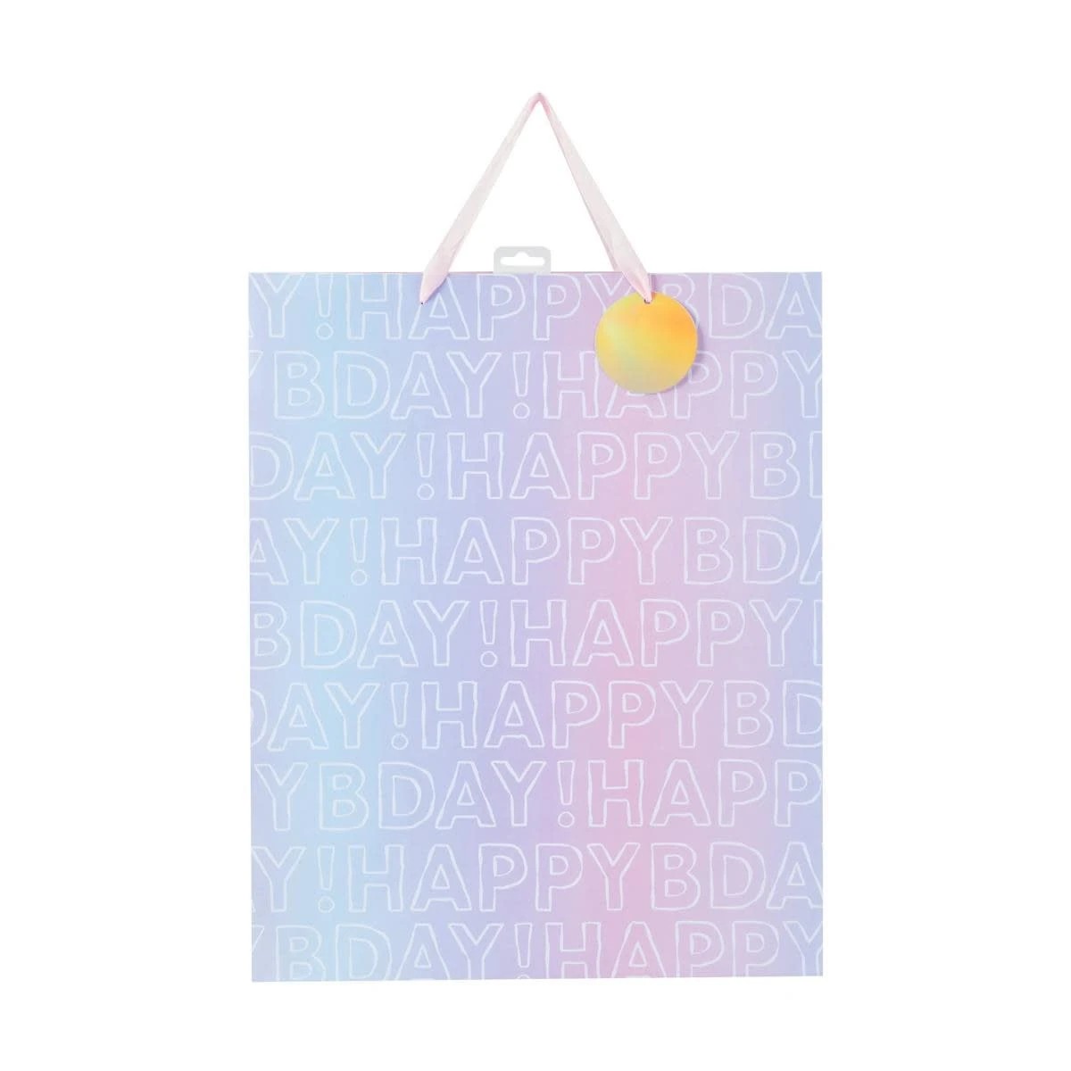2 Ombre Happy Birthday Jumbo Gift Bag, 2 of 5