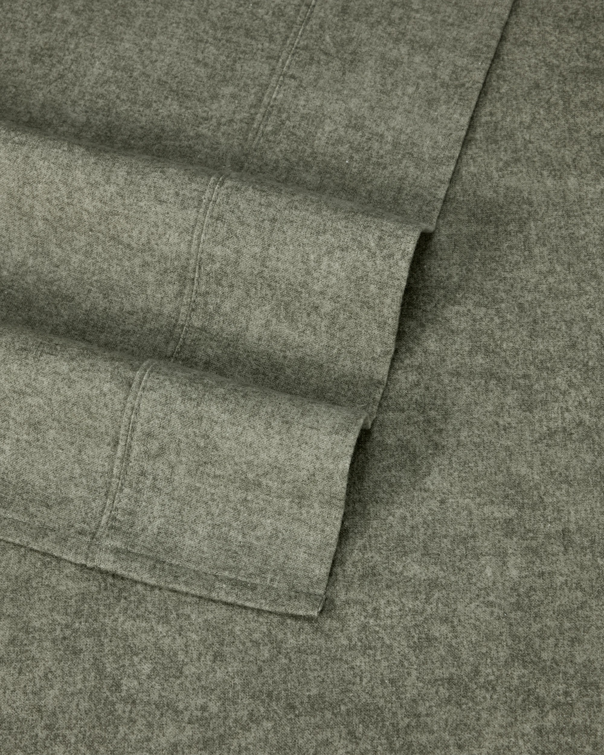 4 Marle Cotton Flannelette Sheet Set - Queen Bed, Green, 4 of 7