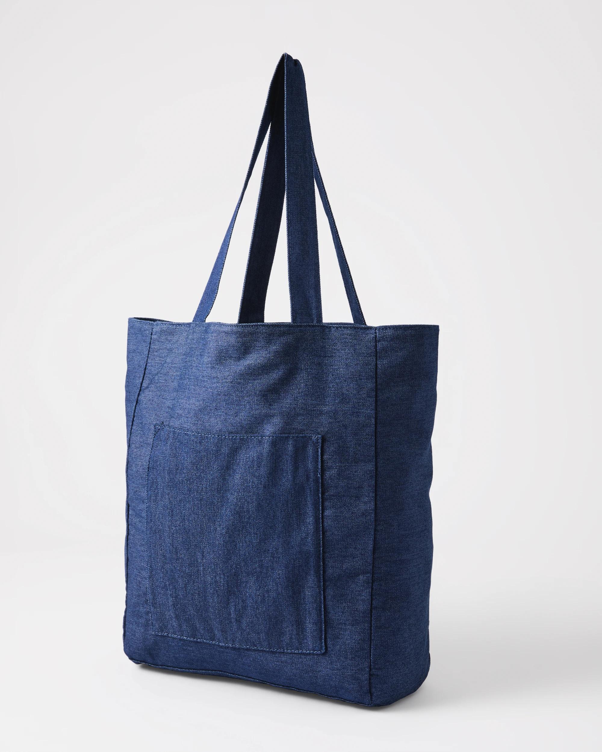 2 Shopper Tote Bag Dark Wash, 2 of 4