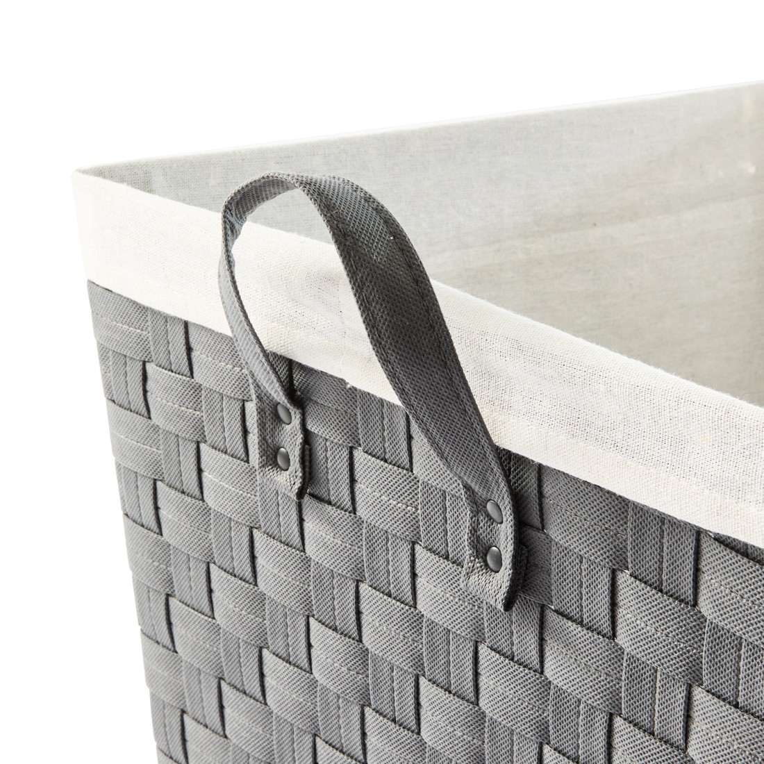 7 Non Woven Charcoal Basket with Liner - Large, Grey, 7 of 8