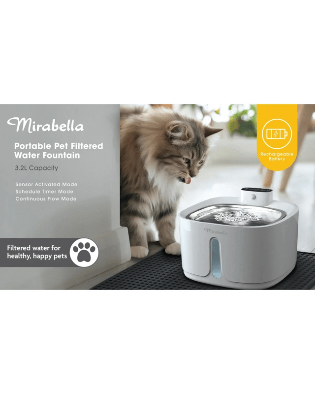 3.2L Mirabella Pet Filtered Water Foun