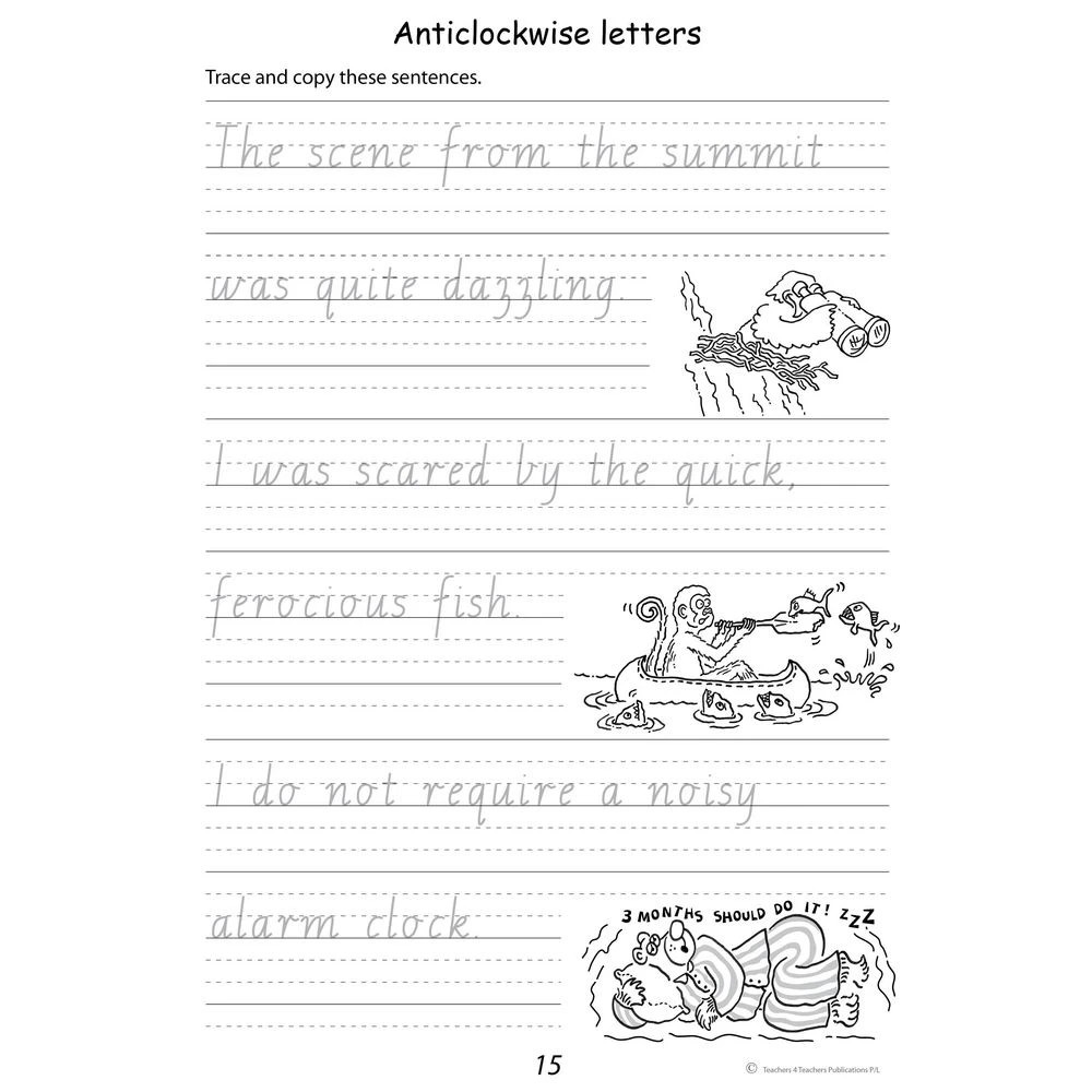 5 Handwriting Conventions Practice Book Victoria Year 3, 5 of 5