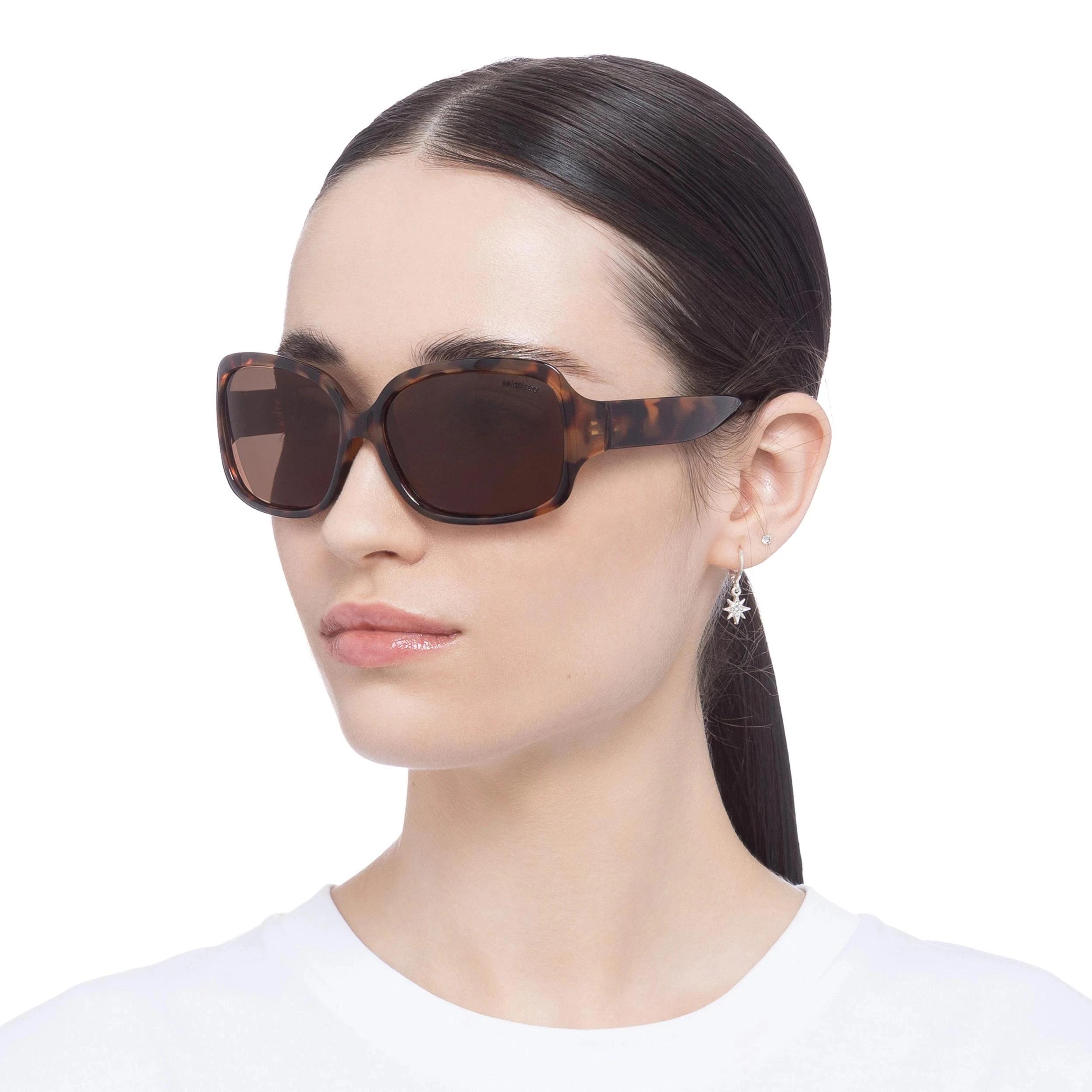 2 SOLARIZED® Glam Oversized Sunglasses SHINY CHOCOLATE TORT, 2 of 2