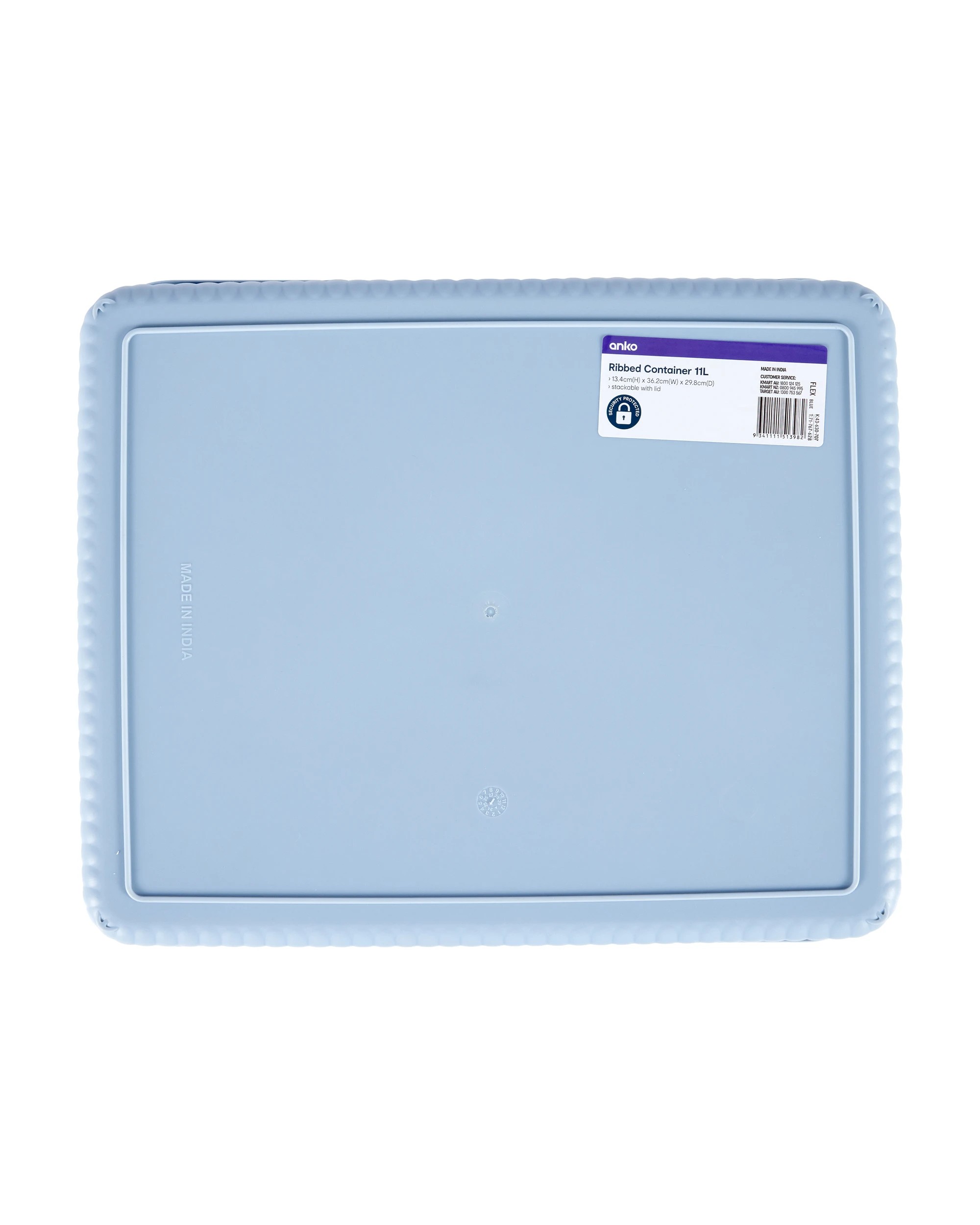 7 11L Ribbed Container - Blue, 7 of 7