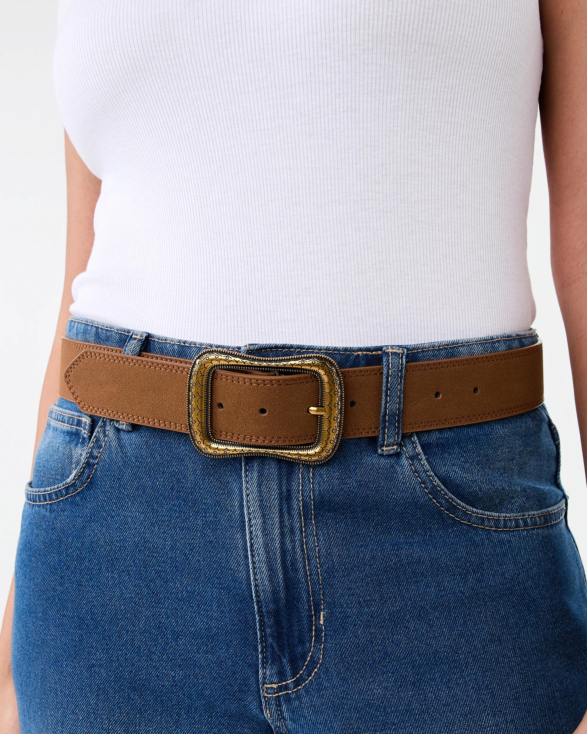 3 Western Jeans Belt Warm Umber, 3 of 5