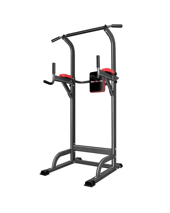 Black Lord Power Tower Chin Up Bar Push Pull Up Weight Bench Gym Station