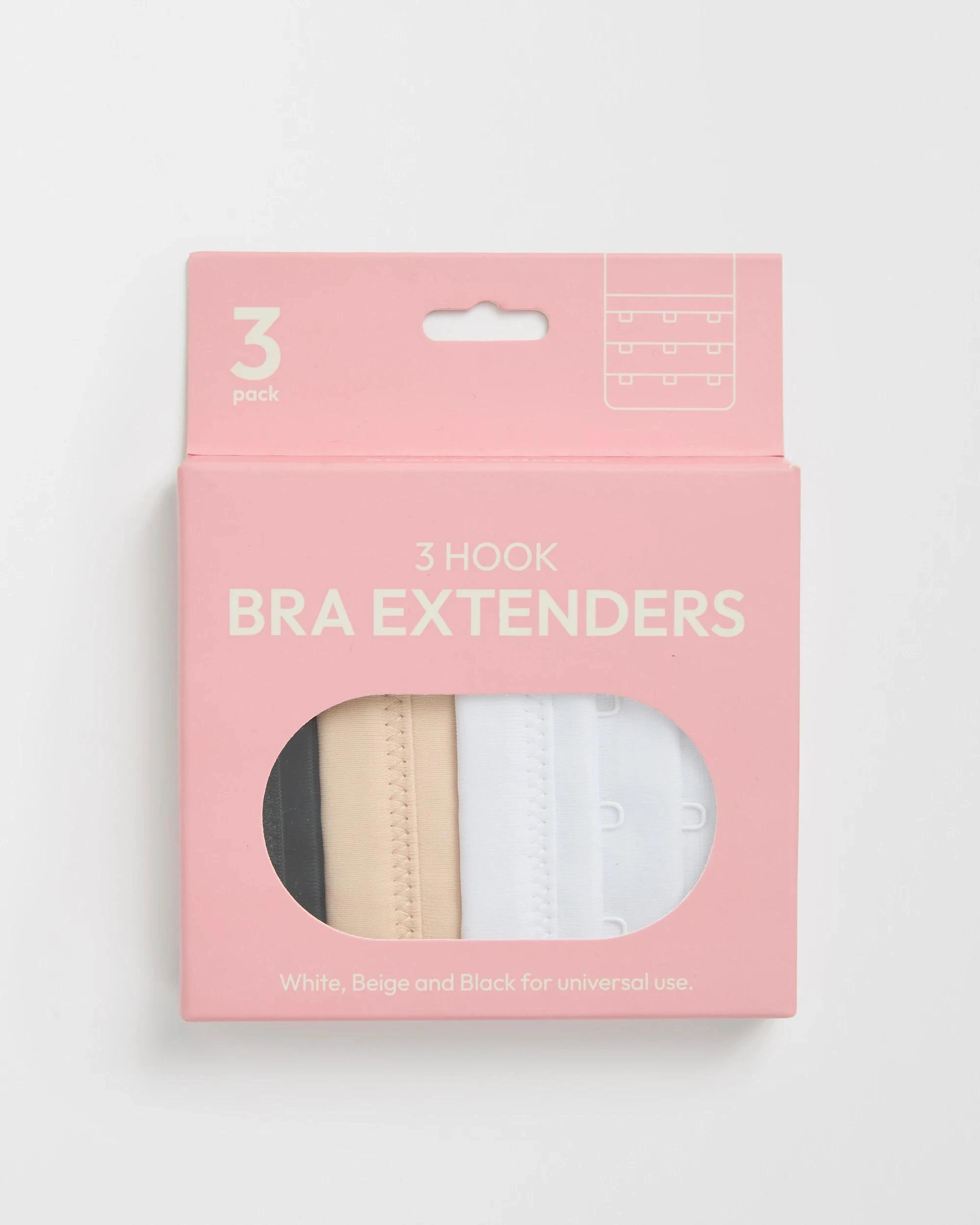 5 Target 3 Pack Bra Extender - 3 Hook BLACK, 5 of 5