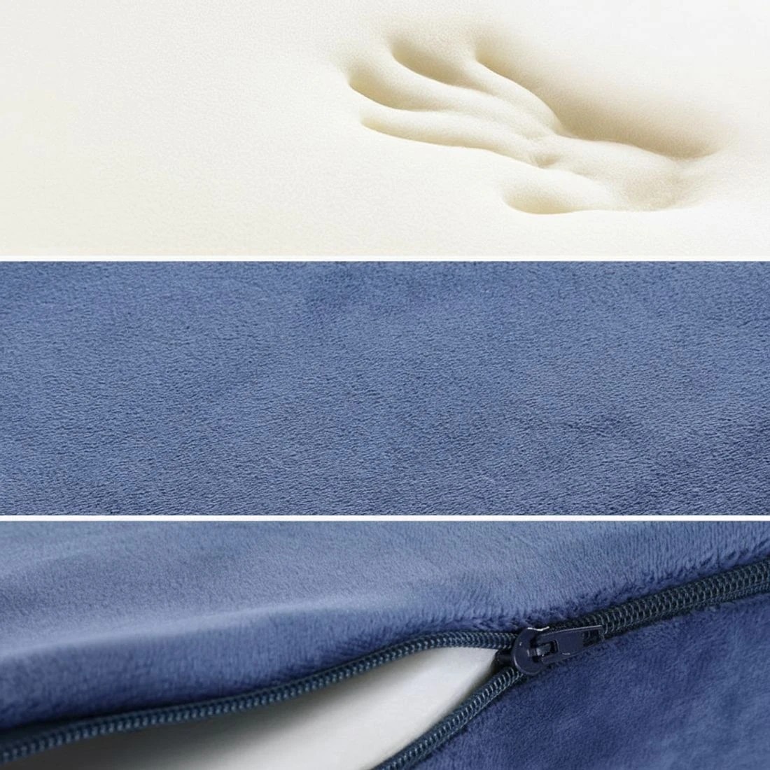 5 Giselle Bedding Seat Cushion Memory Foam Pillow - Blue, 5 of 5