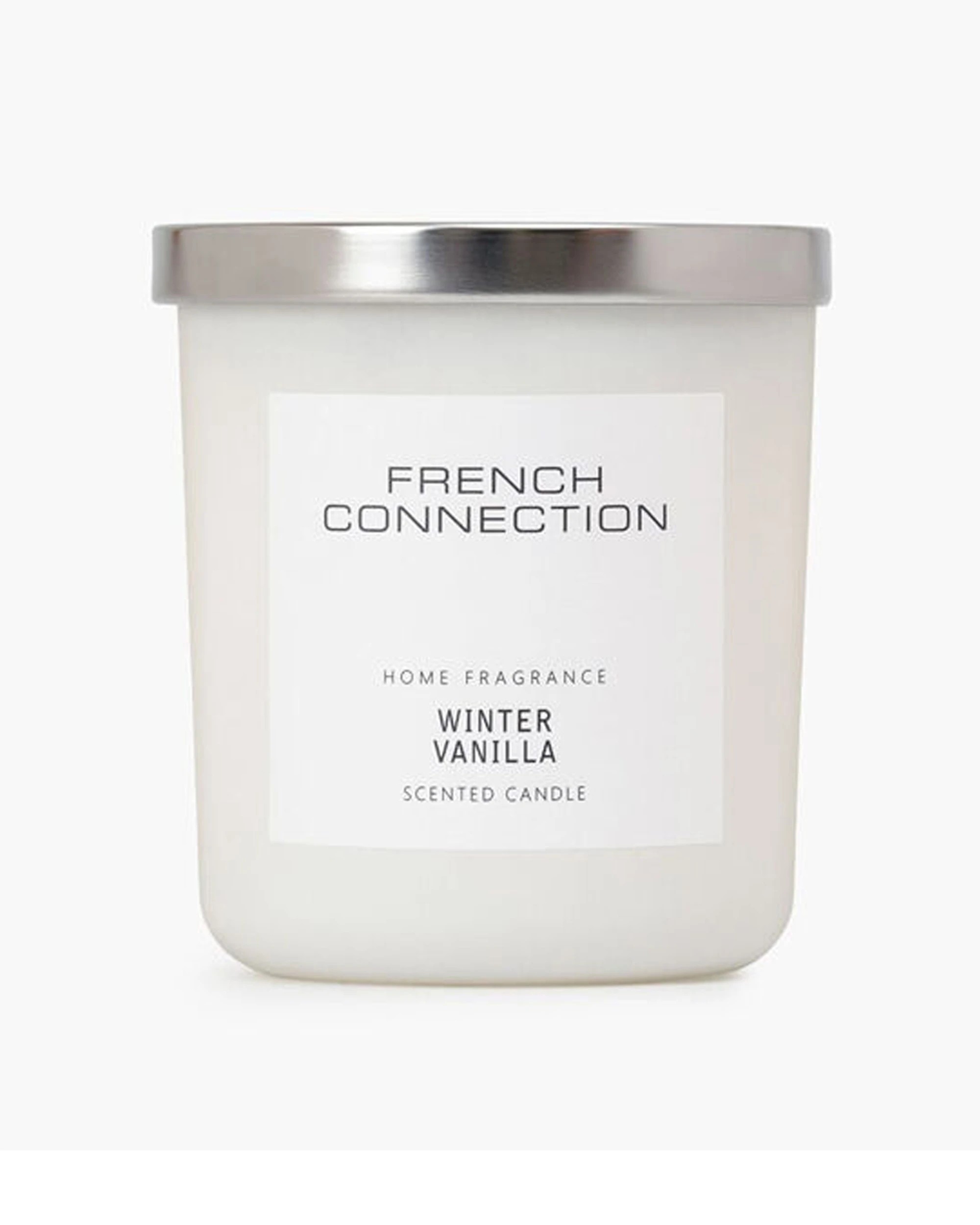 2 French Connection Winter Vanilla 1 Wick 30hr Small Candle 2PK 158g - White, 2 of 3