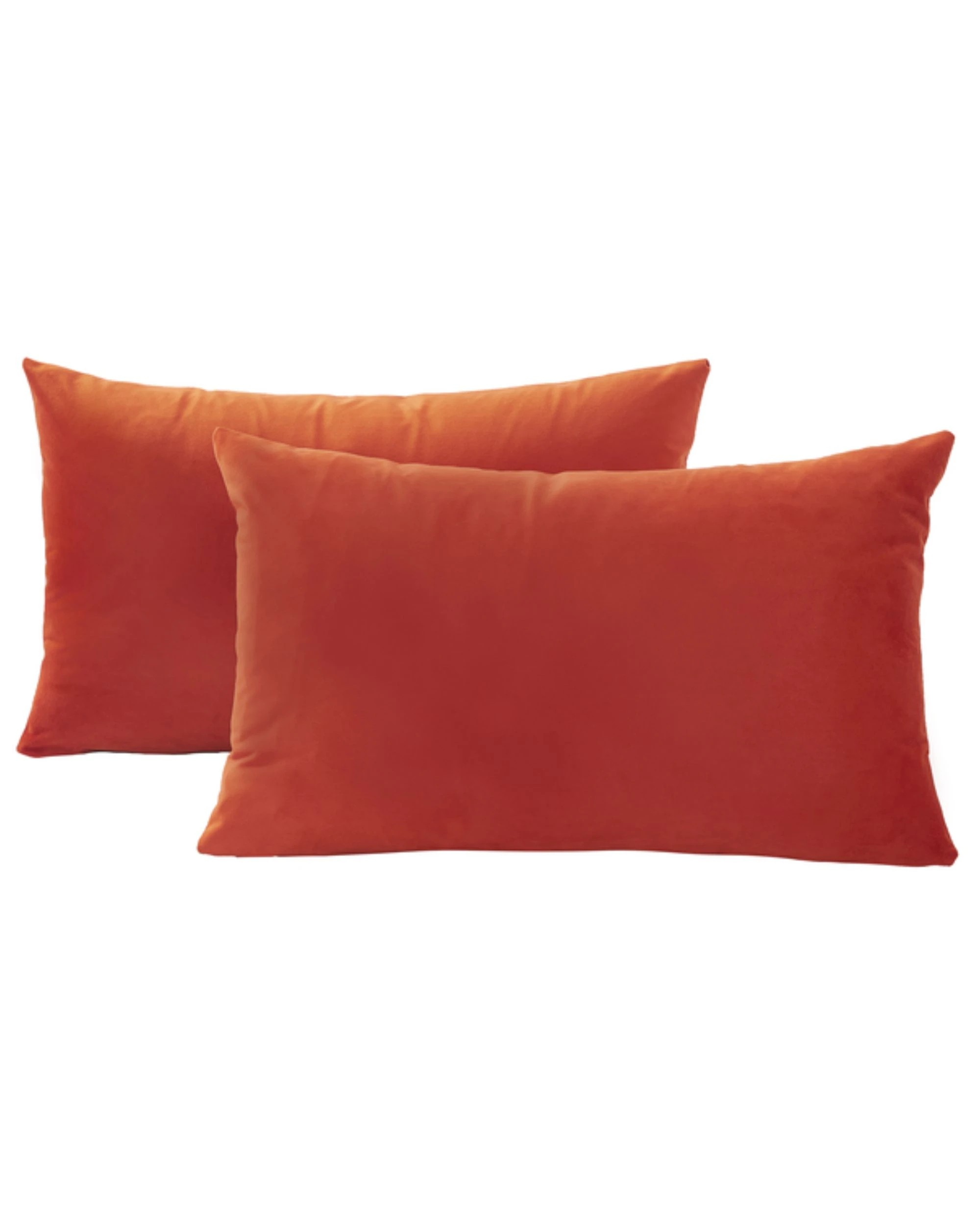 1 Gioia Casa 2-Pack Velvet Cushion Covers 30x50cm - Burnt Orange, 1 of 1