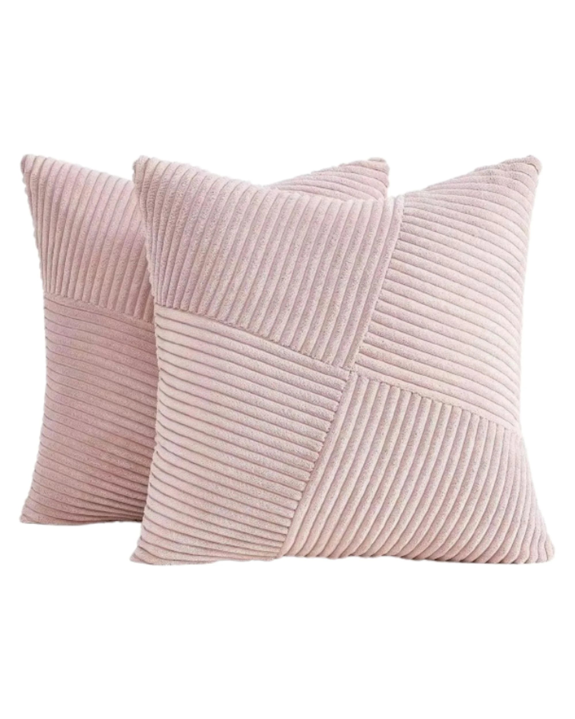 2 Gioia Casa 2-Pack Corduroy Windmill Inspired Cushion Covers 45x45cm - Pink, 2 of 2