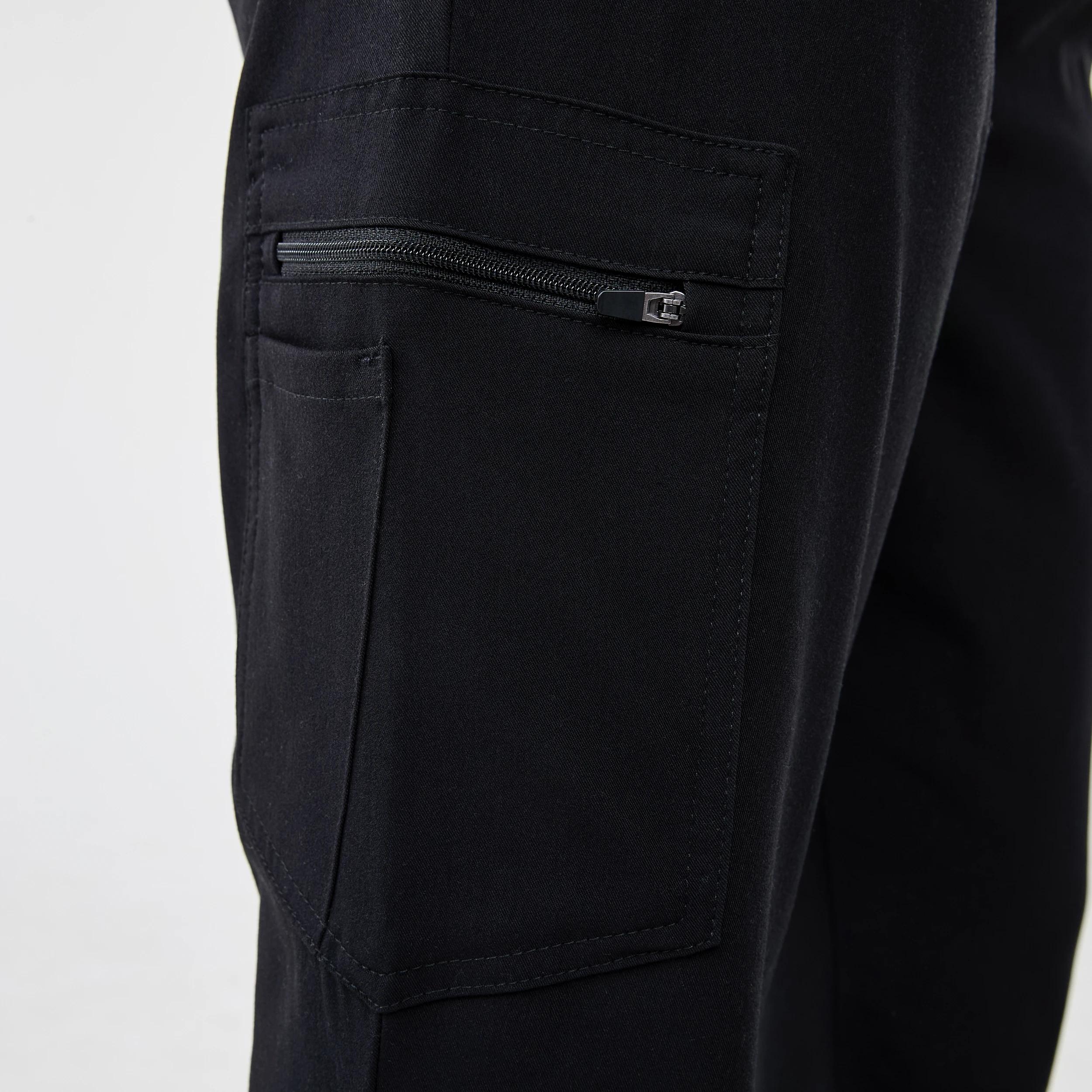 6 Work Flare Scrub Pants BLACK, 6 of 7
