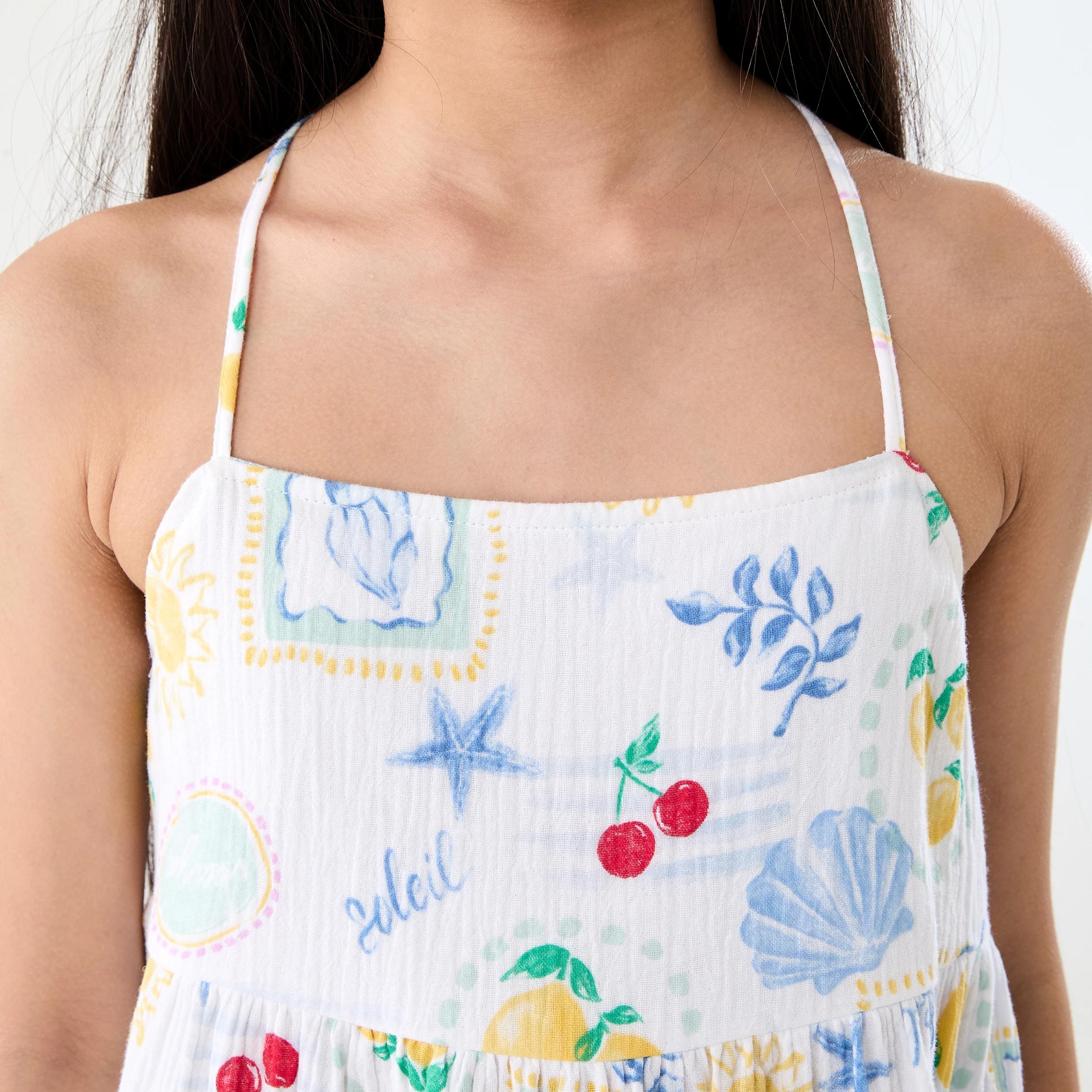 4 Strappy Tiered Dress Wht Costal, 4 of 8