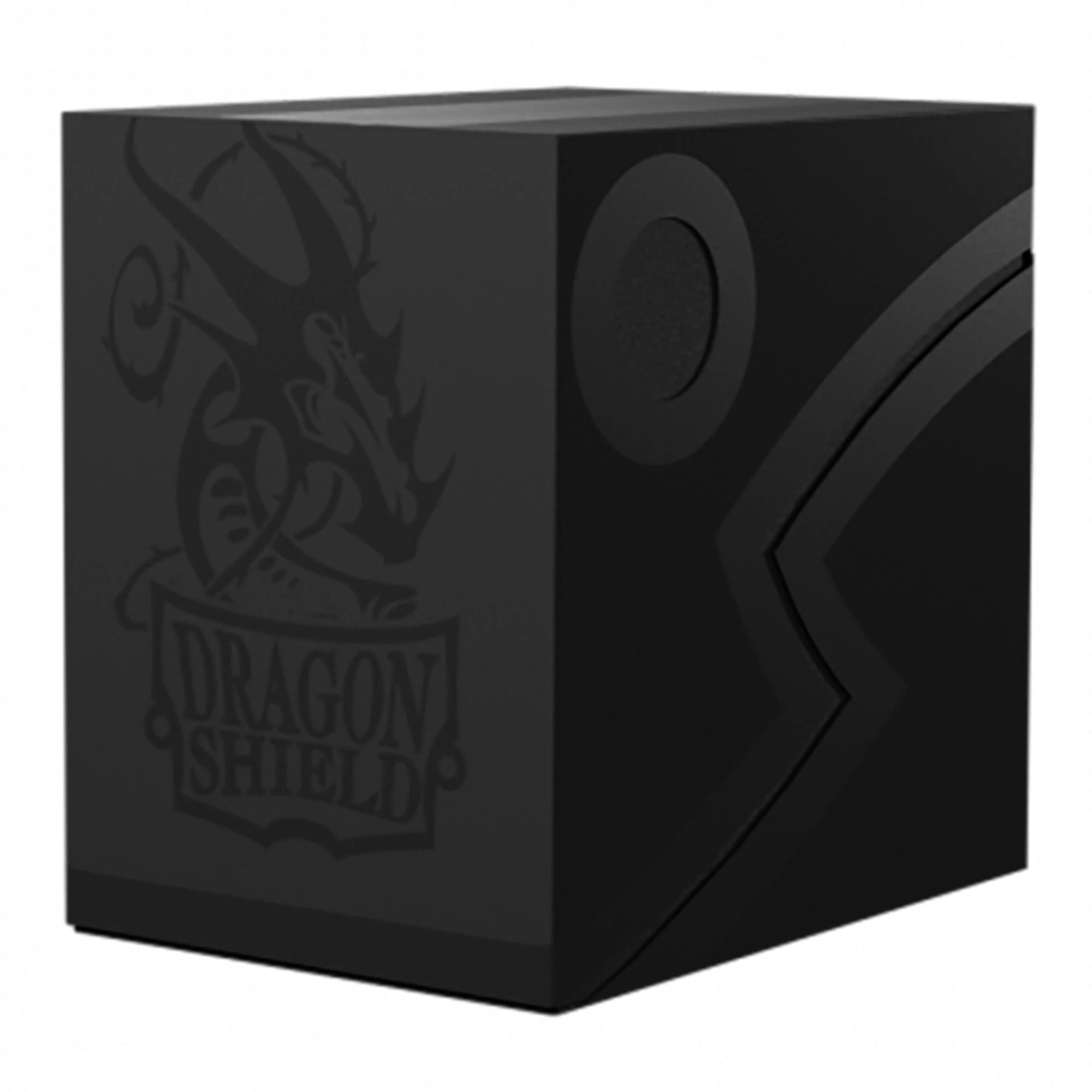 1 Dragon Shield TCG - Double Shell Deck Box - Shadow Black/Black, 1 of 2