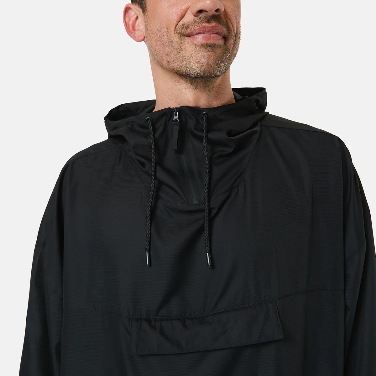 5 Active Mens Packable Poncho BLACK, 5 of 8