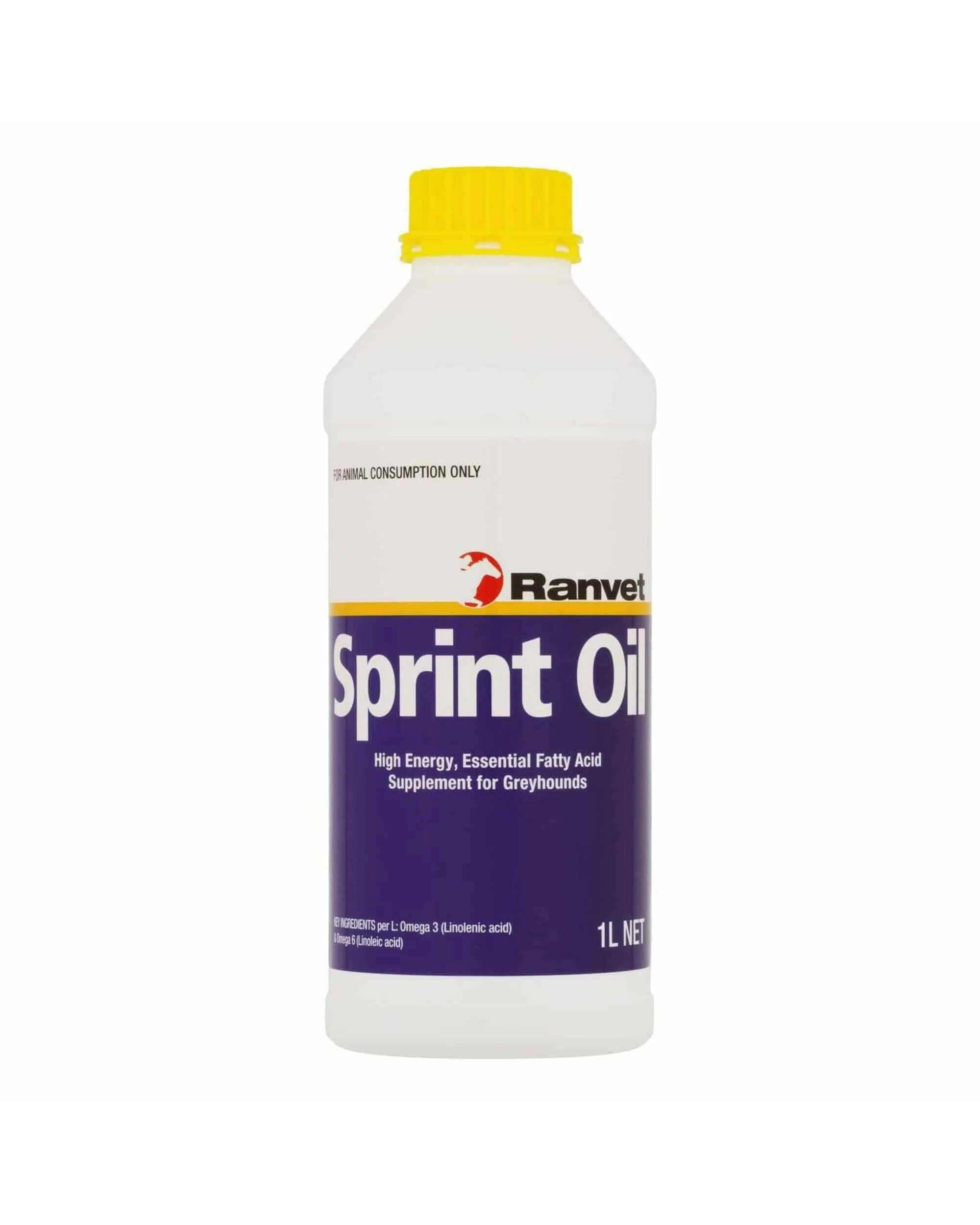 1 Ranvet Sprint Oil Greyhounds Essential Fatty Acid Supplement 1L, 1 of 1