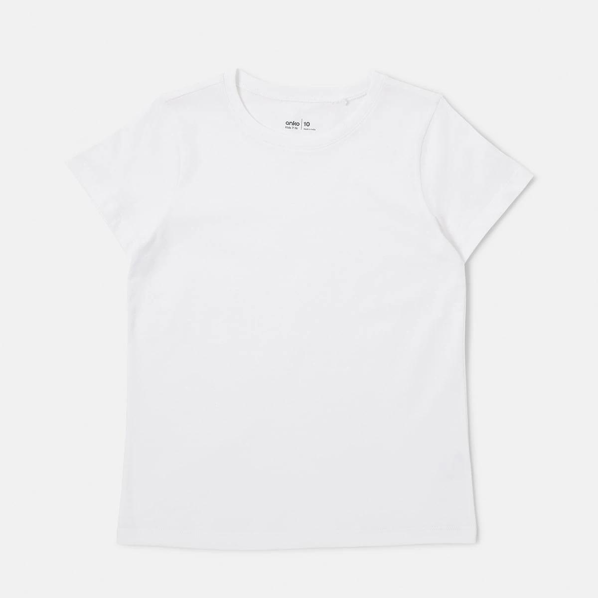 6 Short Sleeve Plain T-shirt White, 6 of 7