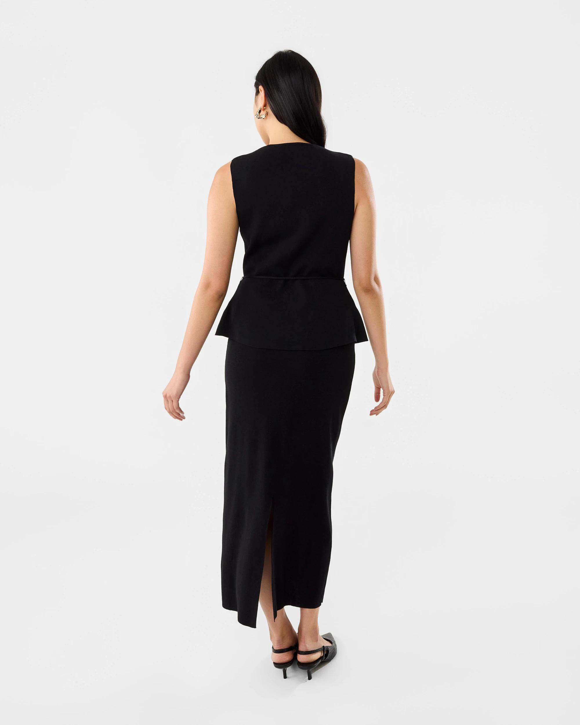 4 Sleeveless Tie Waistcoat Black, 4 of 7