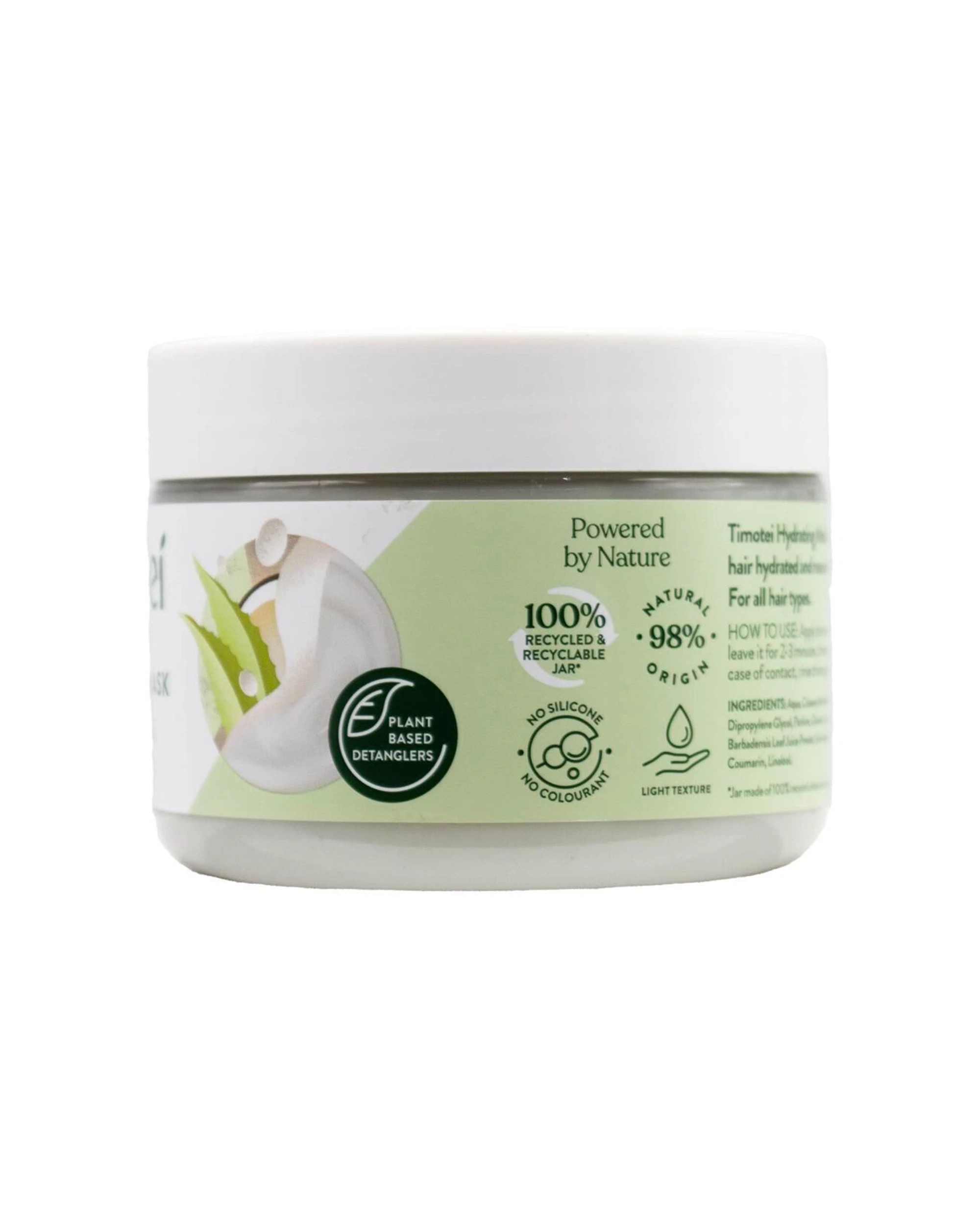 4 Timotei 12PK Hydrating Mask Coconut Milk & Aloe Vera For All Hair Types 300ml - White, 4 of 5