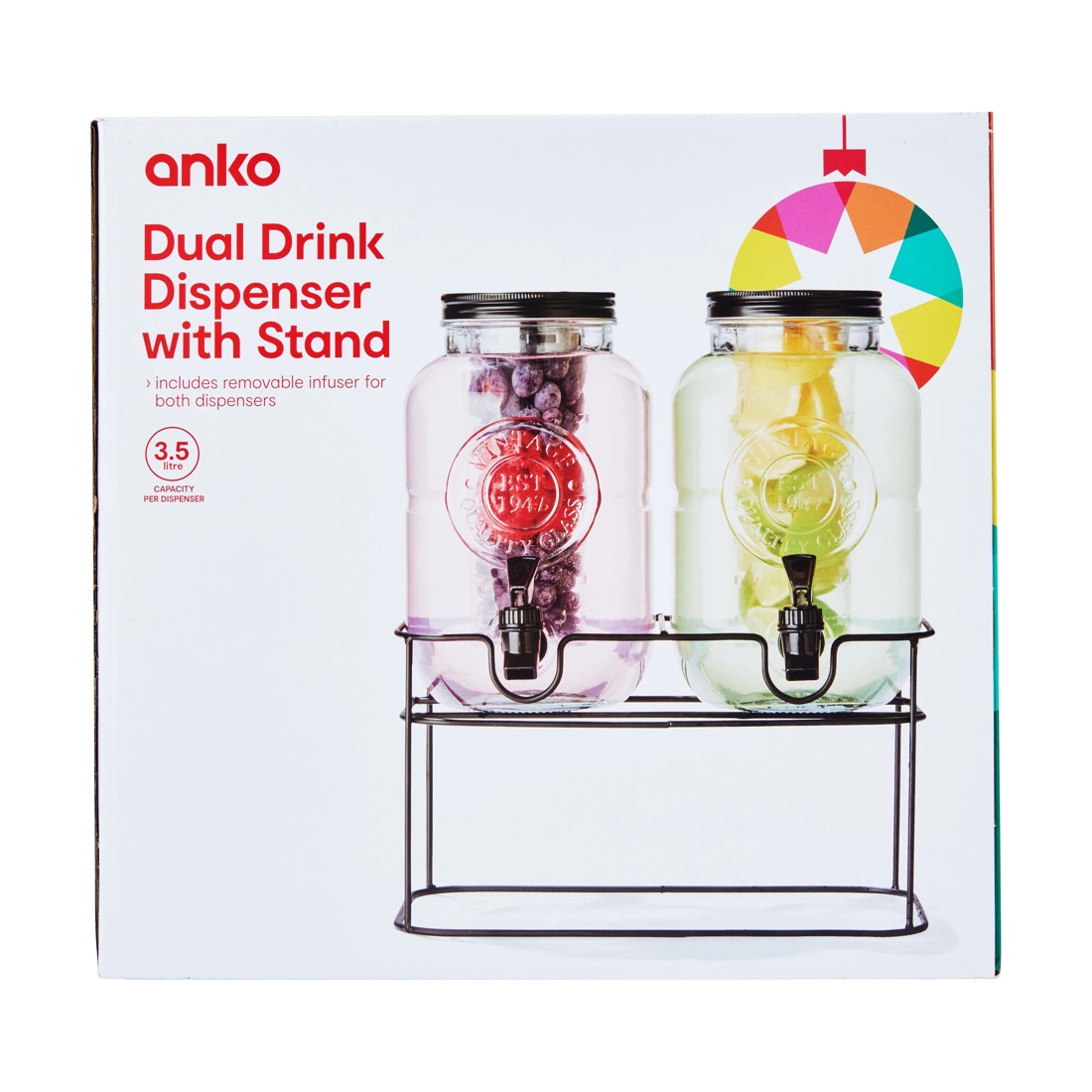 5 Dual Drink Dispenser with Stand, 5 of 5