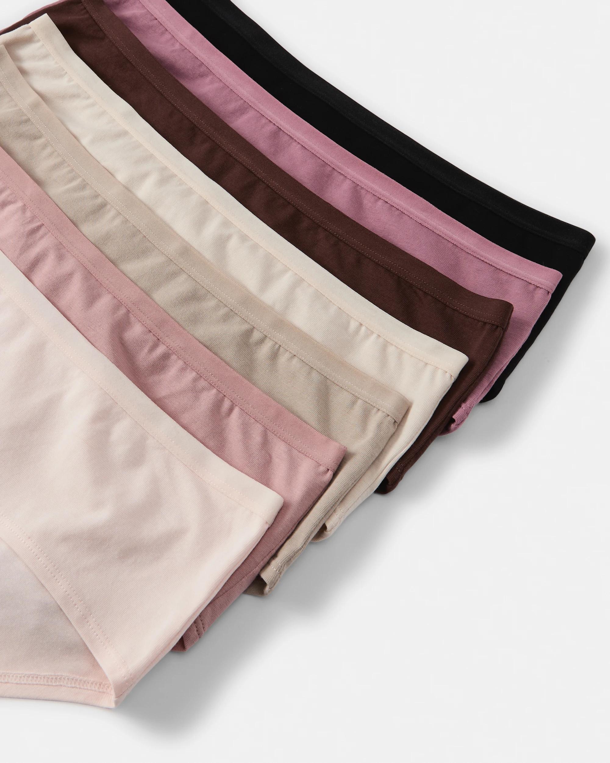 3 7 Pack Cotton Stretch Boyleg Briefs Pink Pack, 3 of 10