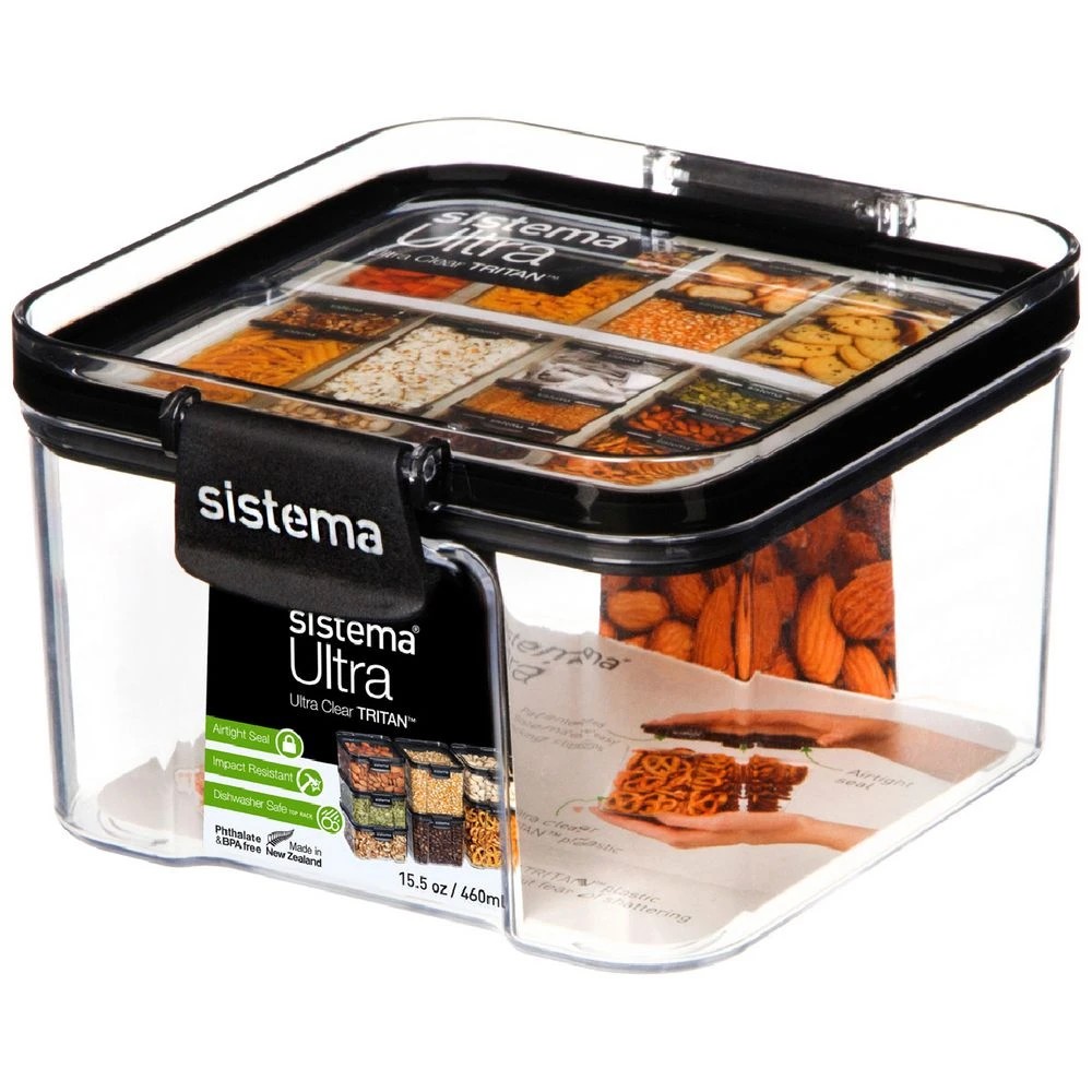 1 Sistema Ultra Square Tritan Plastic Container 460mL, 1 of 1