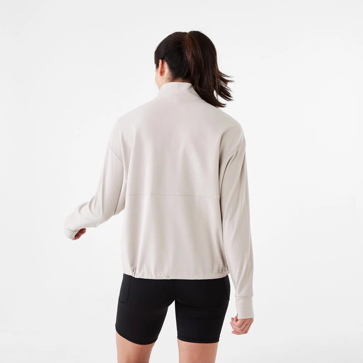 3 Active Womens Half Zip Mid Layer Sweatshirt DOLPHIN GREY, 3 of 7