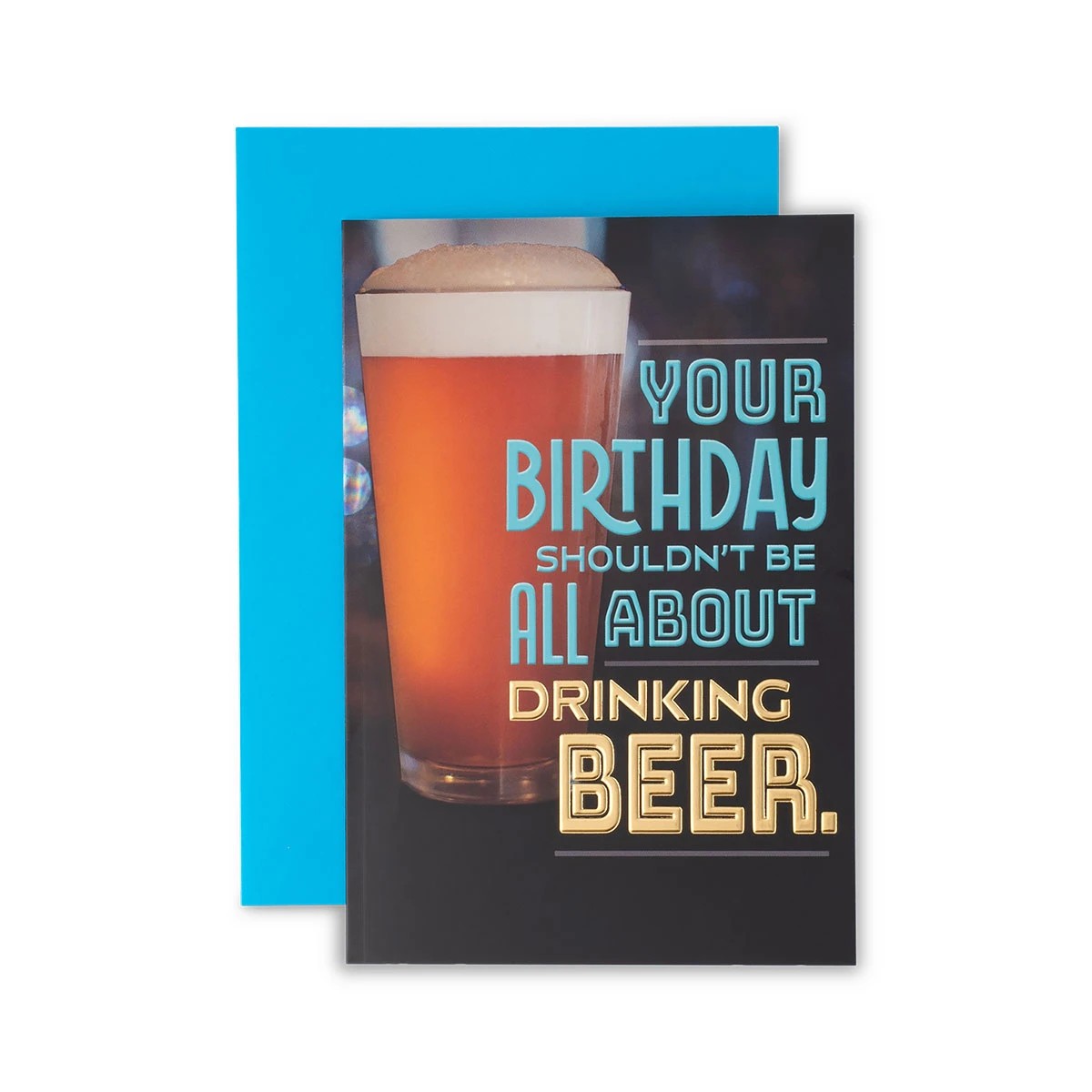 1 Connections from Hallmark Humorous Birthday Card - Drinking Beer, 1 of 3