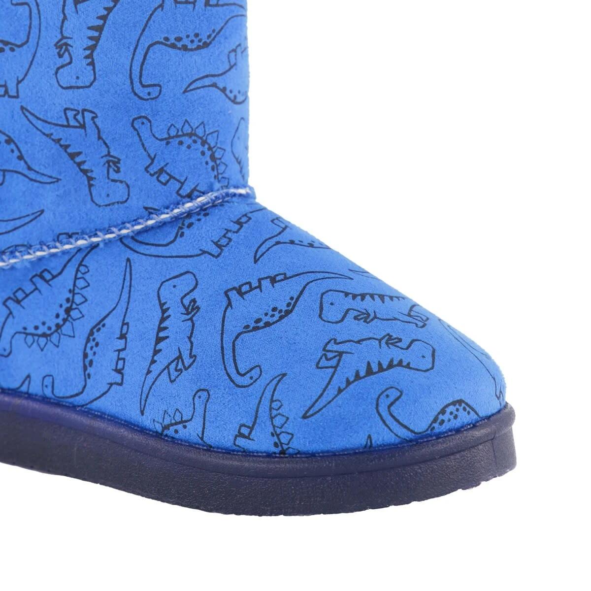 5 Junior Light Up Slipper Boots Dino Blue, 5 of 6
