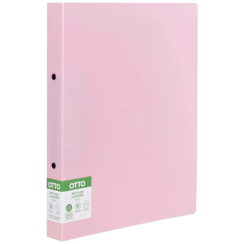 1 Otto A4 2D  Binder 25mm Pink, 1 of 5