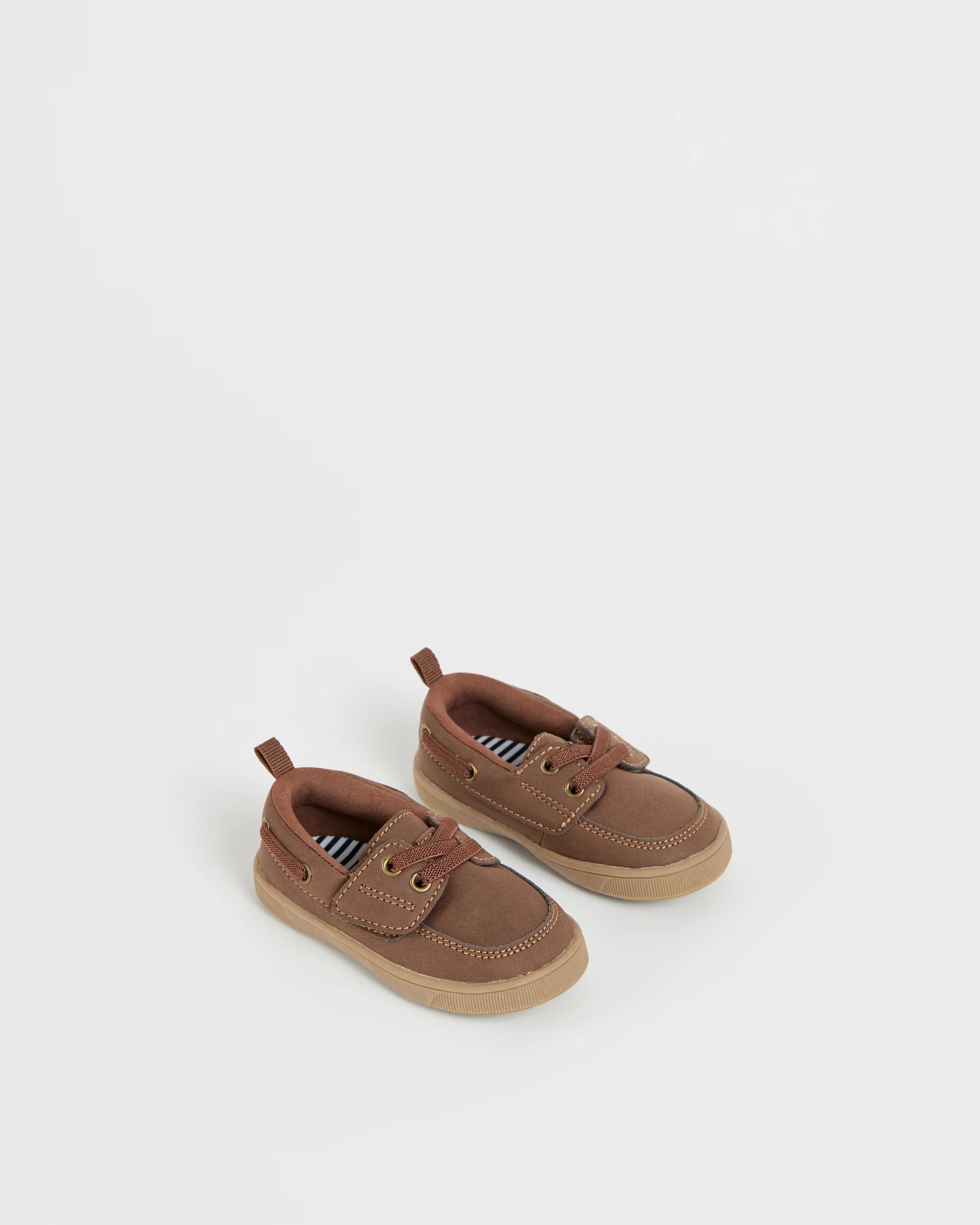 2 Target Baby First Walker Boat Shoes CHOCOLATE, 2 of 3