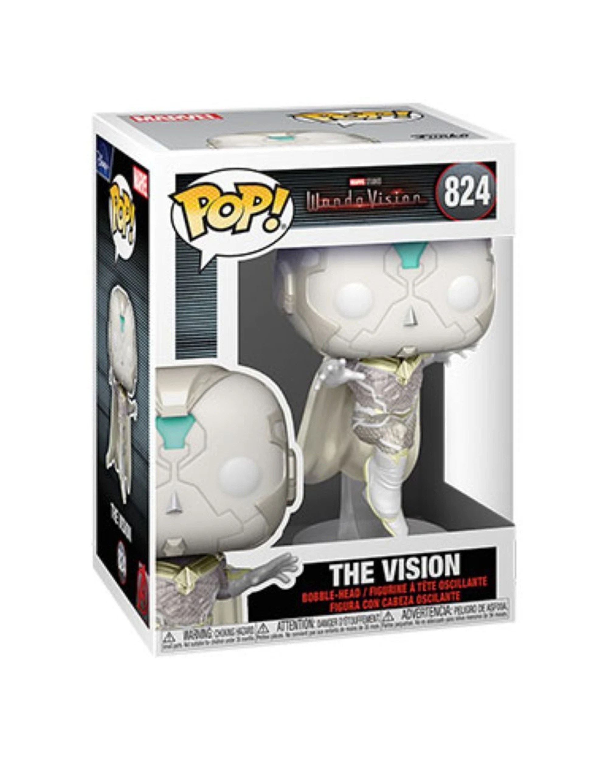 3 Pop Vinyl Figurine WandaVision - The Vision 10cm Vinyl Collectible Action Figure - Multi, 3 of 3