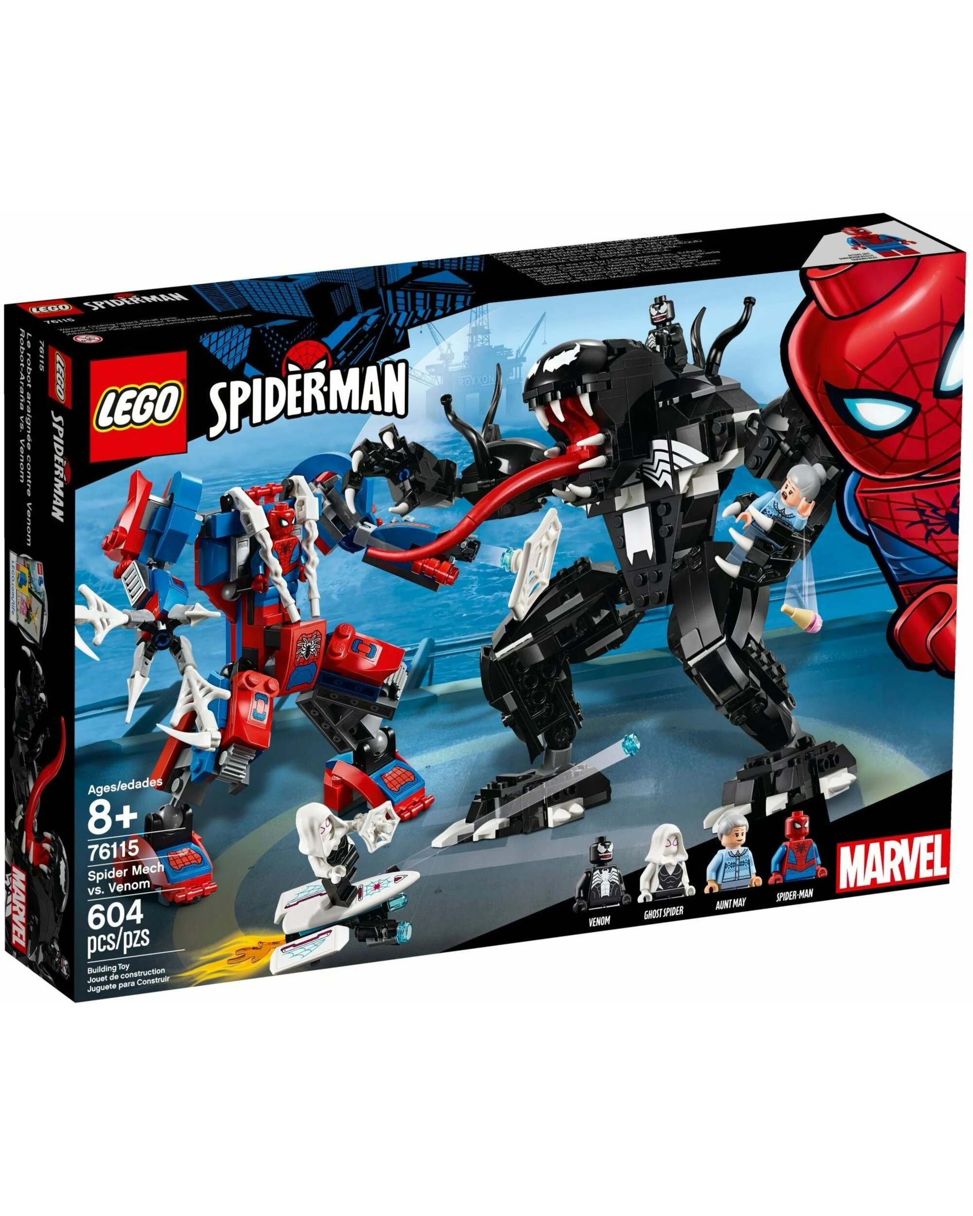1 LEGO 76115 Spider Mech vs. Venom Mech Superhero Set, 1 of 5