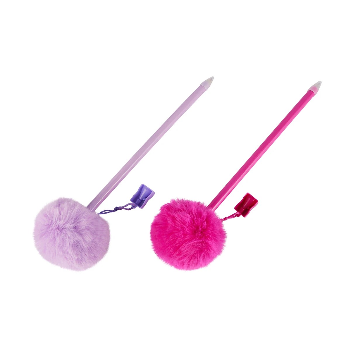 4 Jumbo Pom Pom Pencil with Sharpener - Assorted, 4 of 10