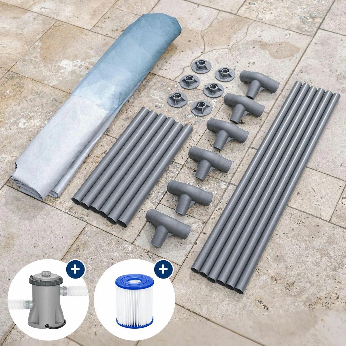 4 Bestway Ice Bath Tub 253L Portable Freestanding Recovery Spa Bathtub Massage Athletes Cold Water Soaking Shower Outdoor, 4 of 6