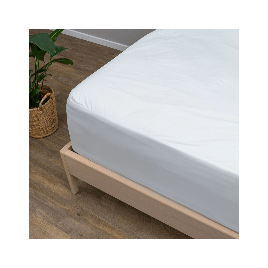 2 Sheraton Luxury King Bed Bamboo Cotton Waterproof Fitted Mattress Protector
 - White, 2 of 3