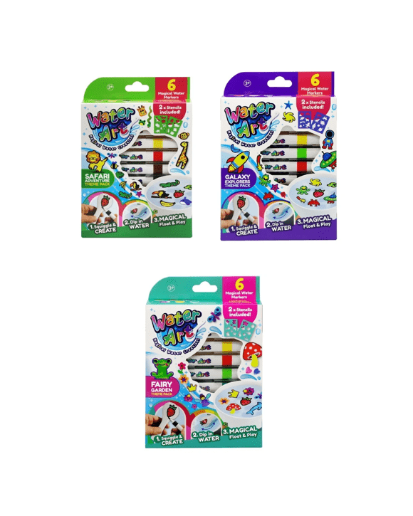 6 Pack Water Art Magical Creations Water Markers - Assorted