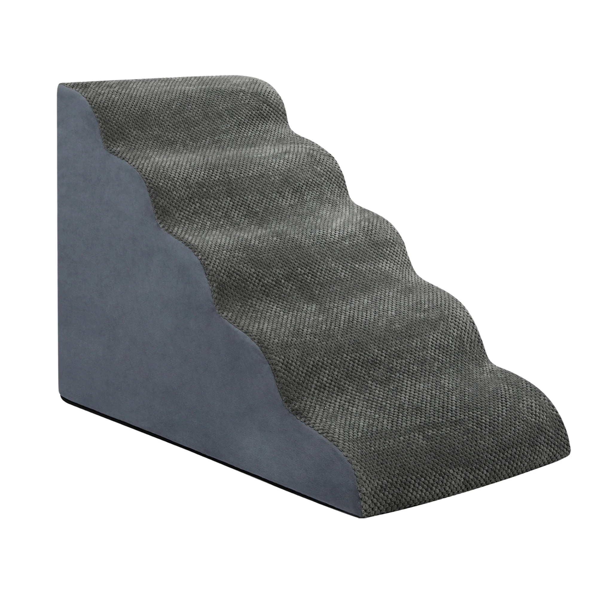 2 Pawz 5 Steps Pet Stairs Dog Ramp High Density Foam Non-Slip Ladder for Bed Sofa, 2 of 8