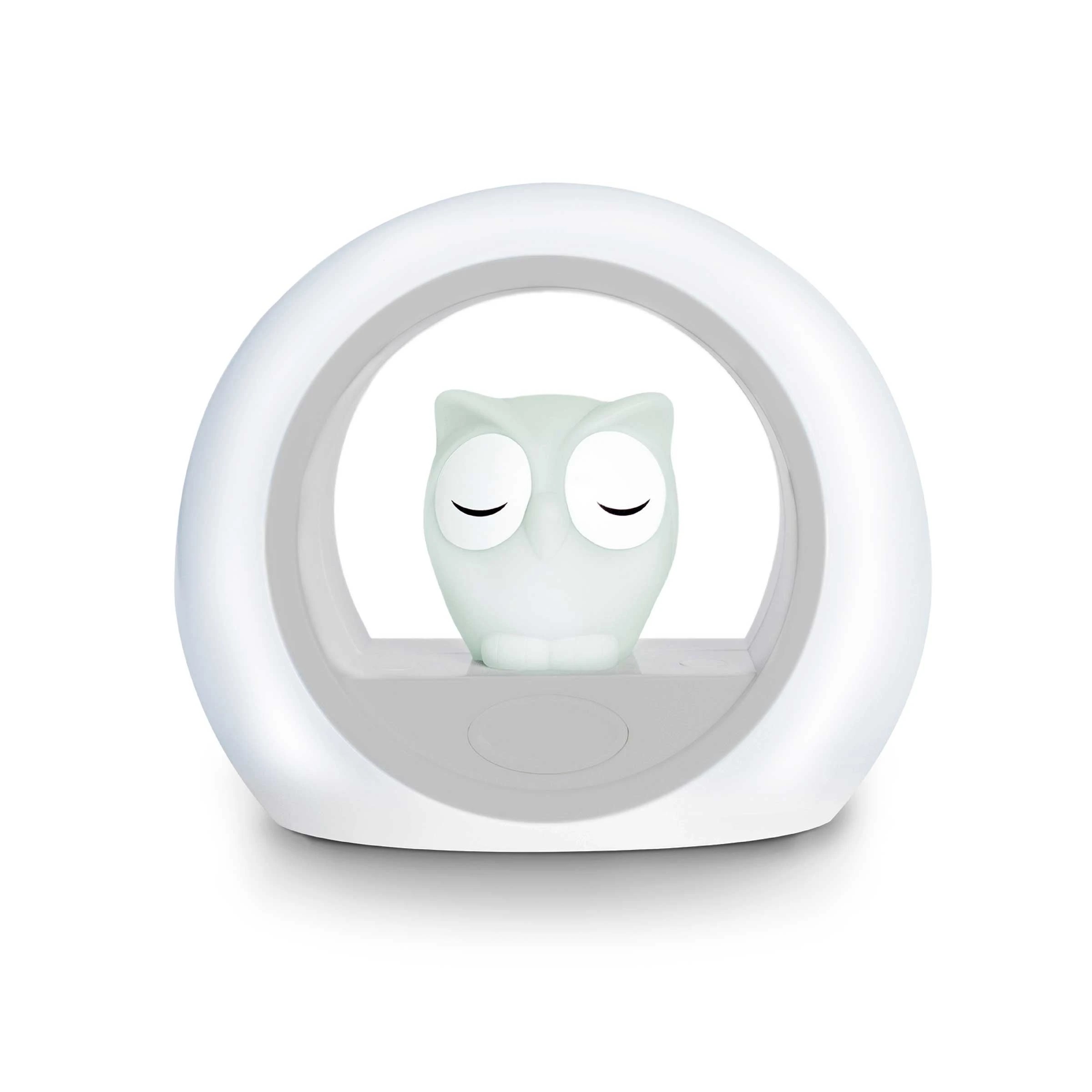 1 ZAZU Nightlight - Lou The Owl (Grey), 1 of 4