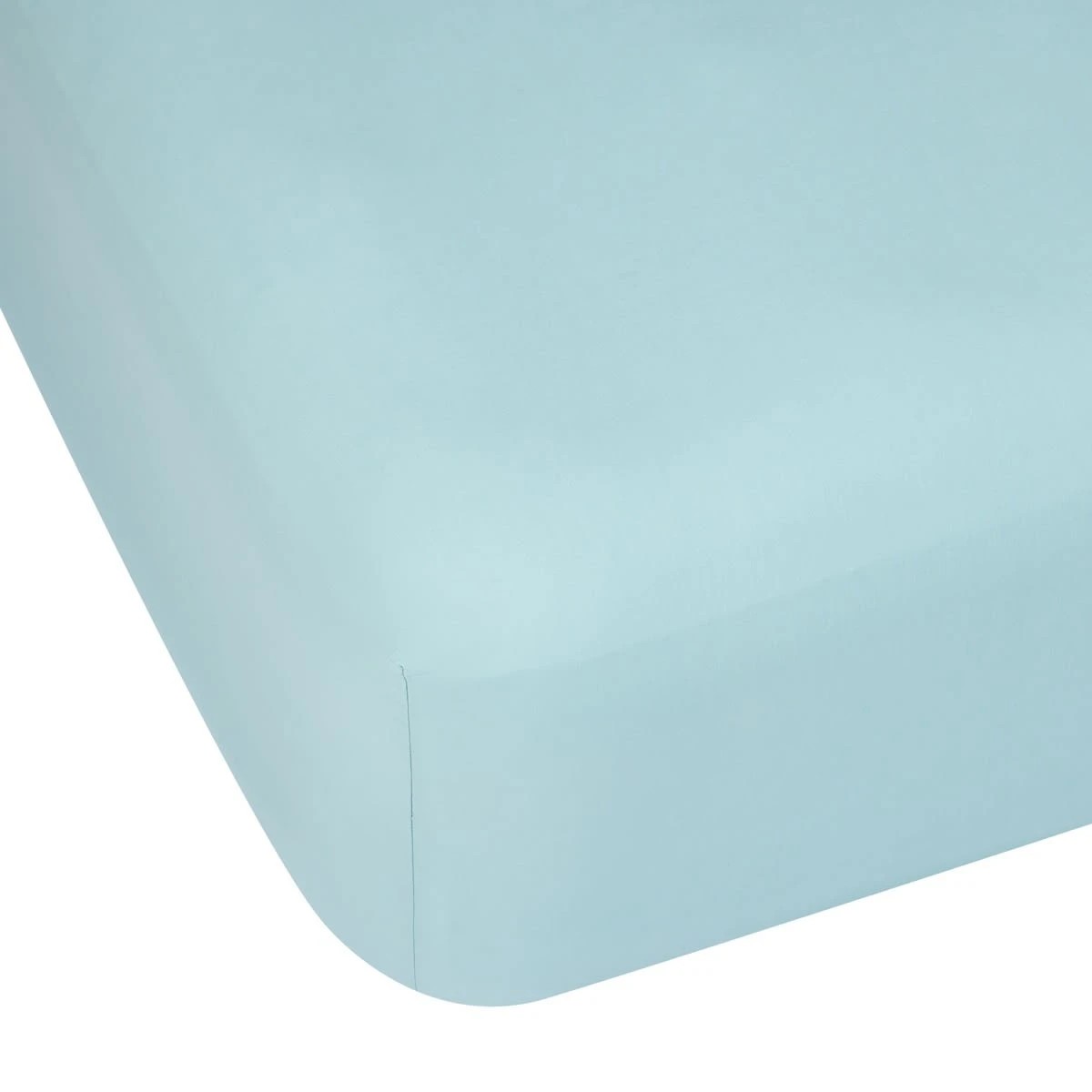 1 180 Thread Count Fitted Sheet - King Single Bed, Marine, 1 of 4