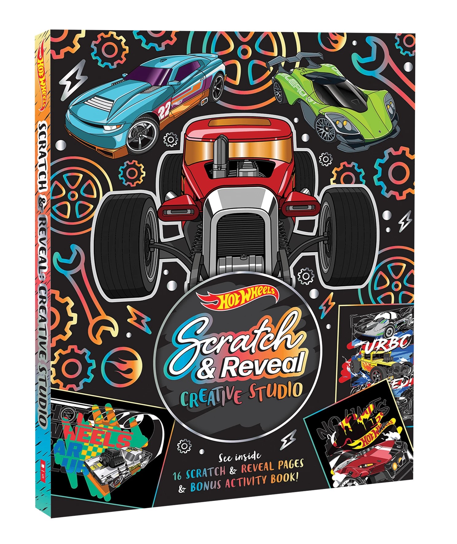 1 Hot Wheels: Scratch and Reveal Creative Studio Kit - Book, 1 of 1